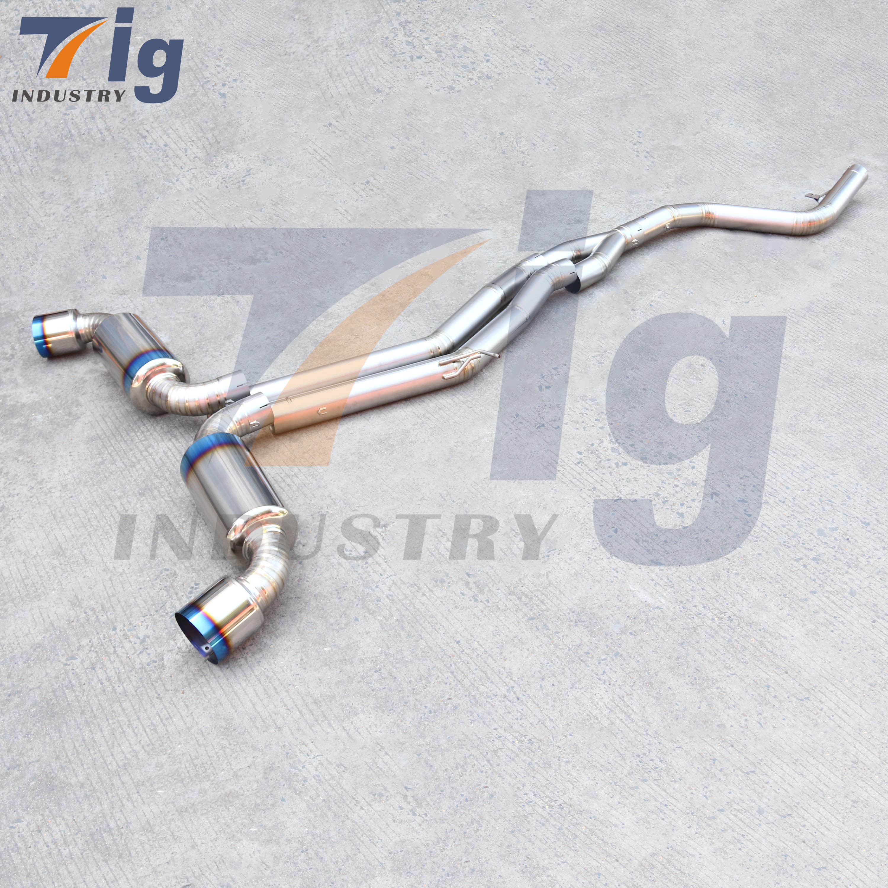 Expreme Full Titanium Muffler Kit Type-D Dual Ti Tips Toyota Supra 20-21
