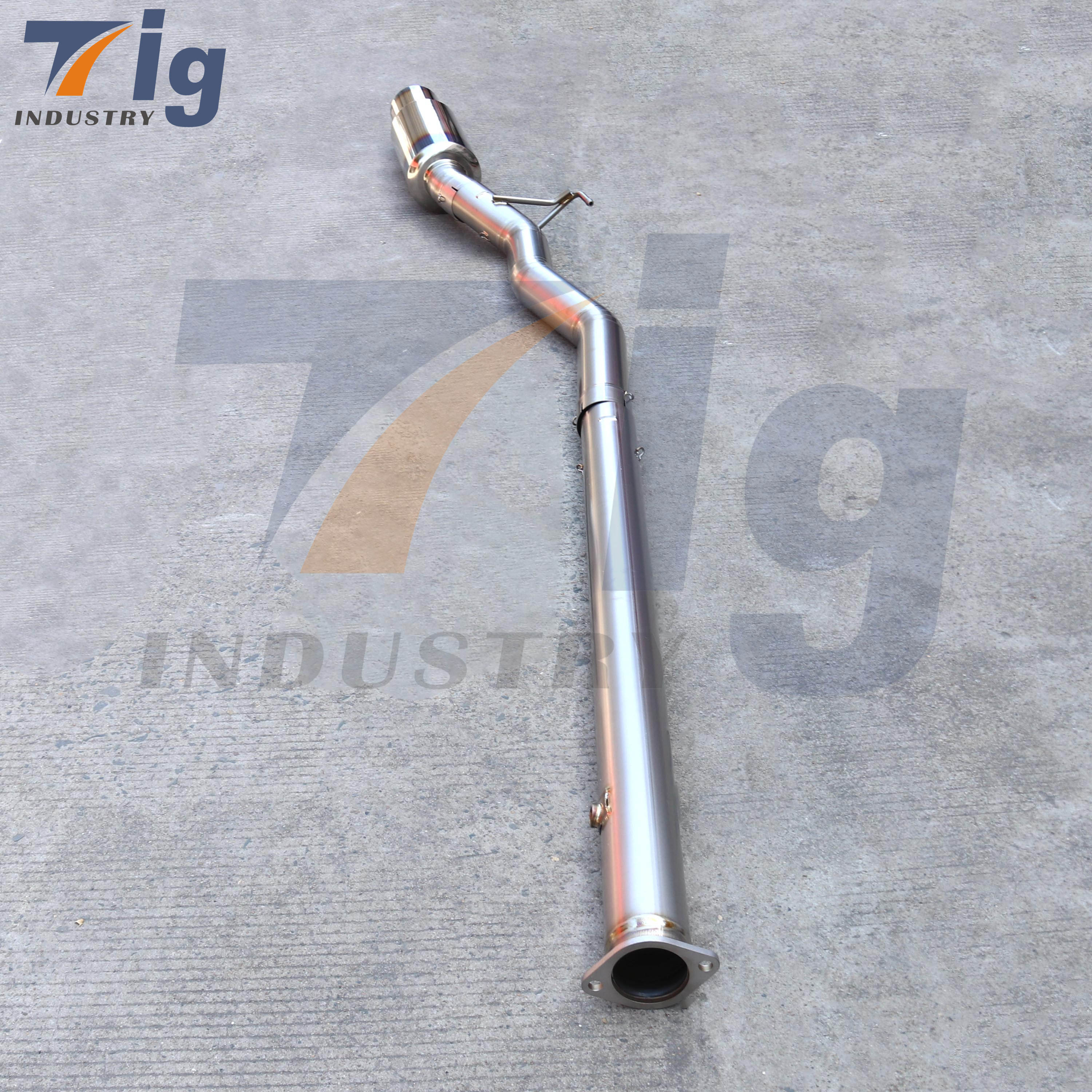 Extreme Titanium Muffler Exhaust Mitsubishi EVO 7 8 9 with JDM Bumper