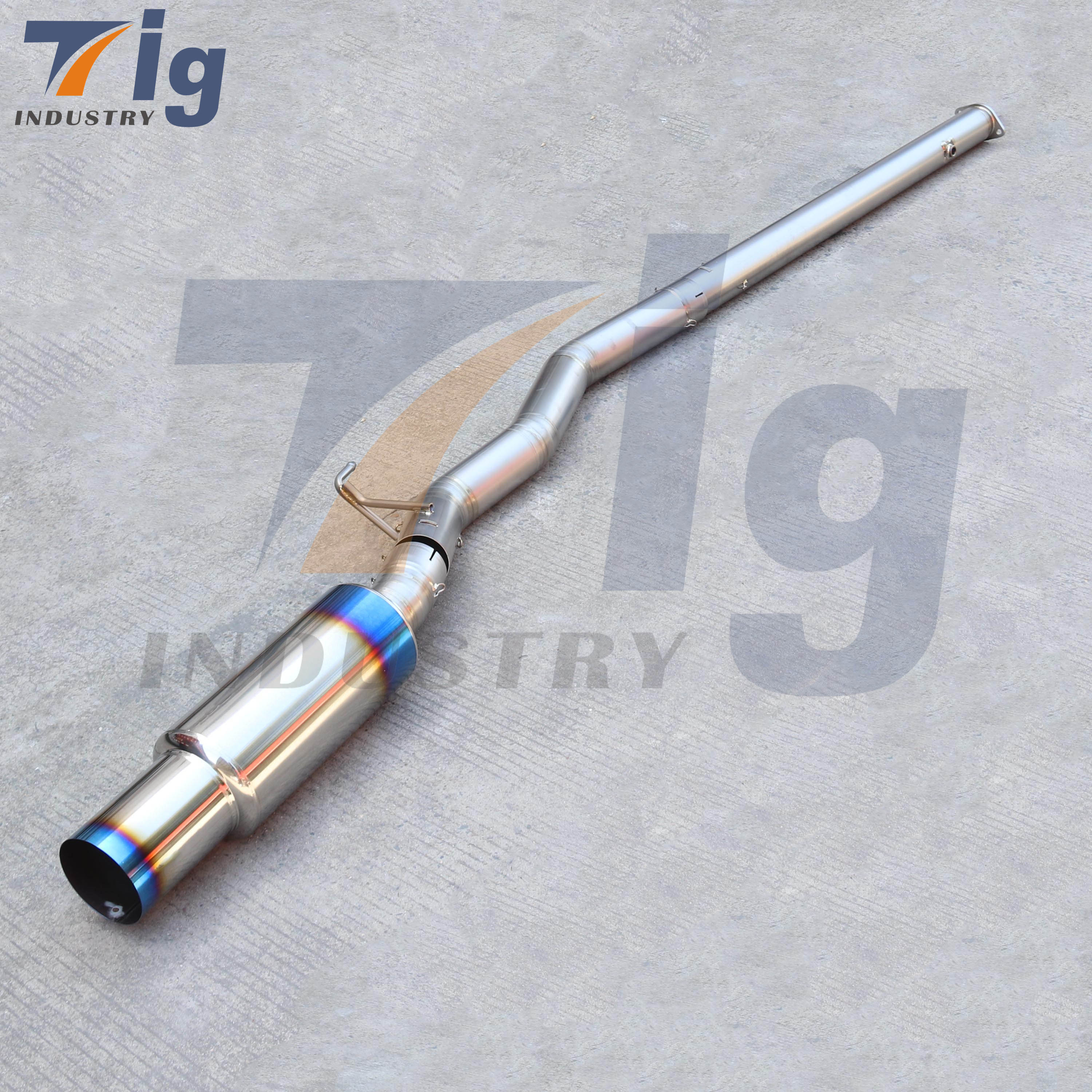 Extreme Titanium Muffler Exhaust Mitsubishi EVO 7 8 9 with JDM Bumper