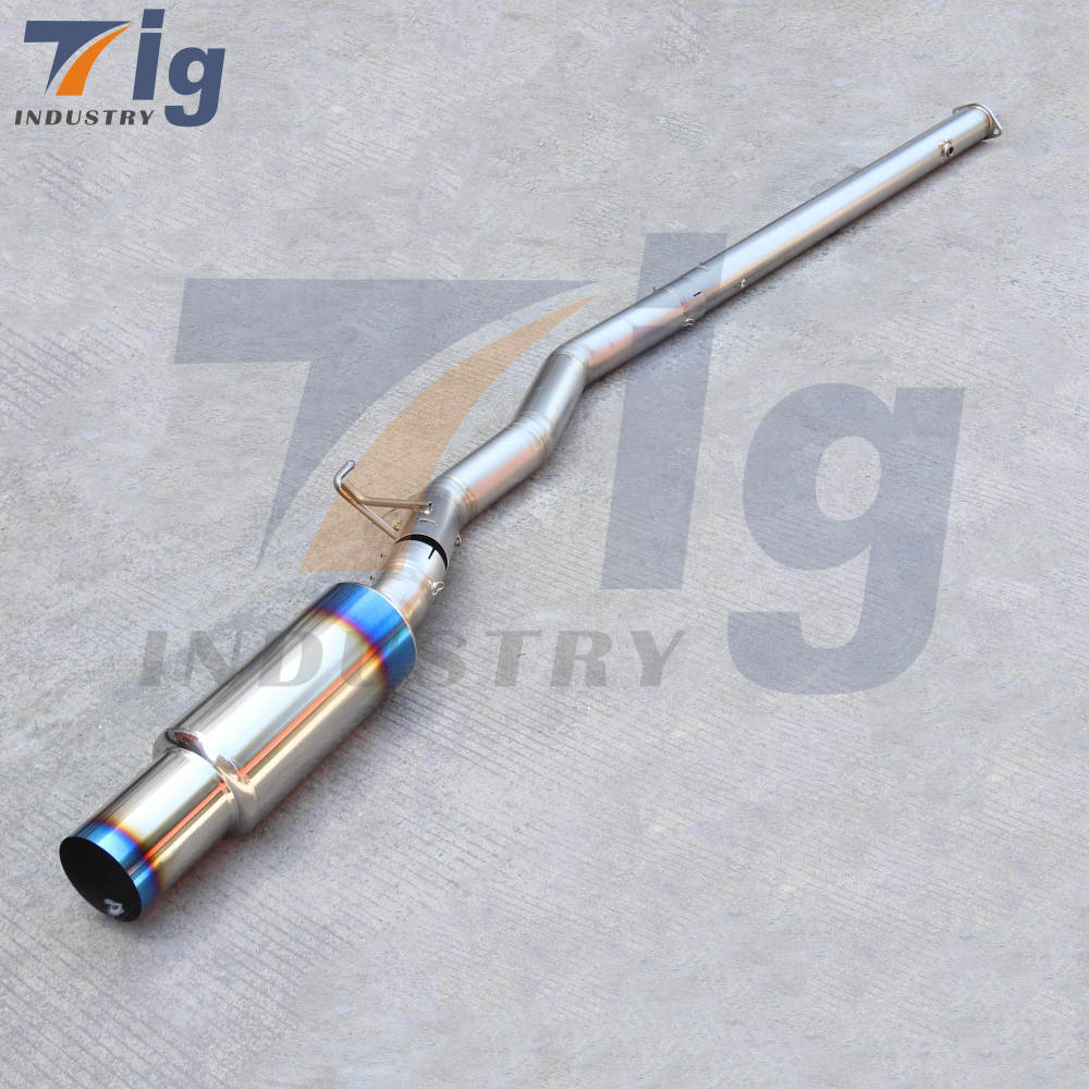 Extreme Titanium Muffler Exhaust Mitsubishi EVO 7 8 9 with JDM Bumper