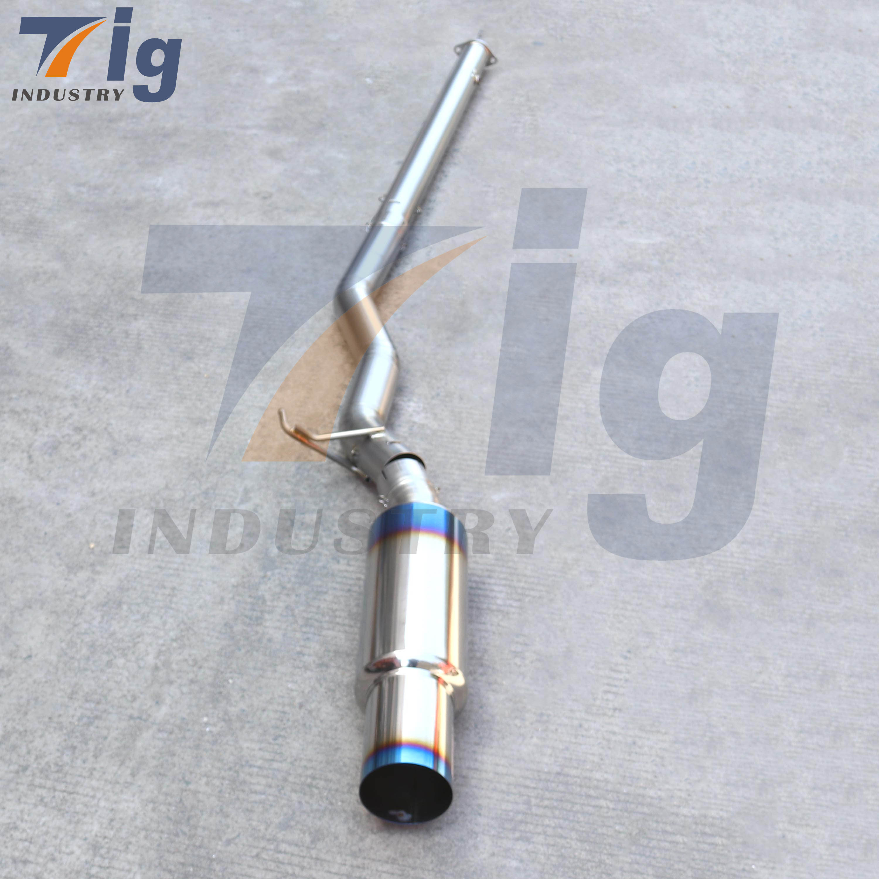 Extreme Titanium Muffler Exhaust Mitsubishi EVO 7 8 9 with JDM Bumper