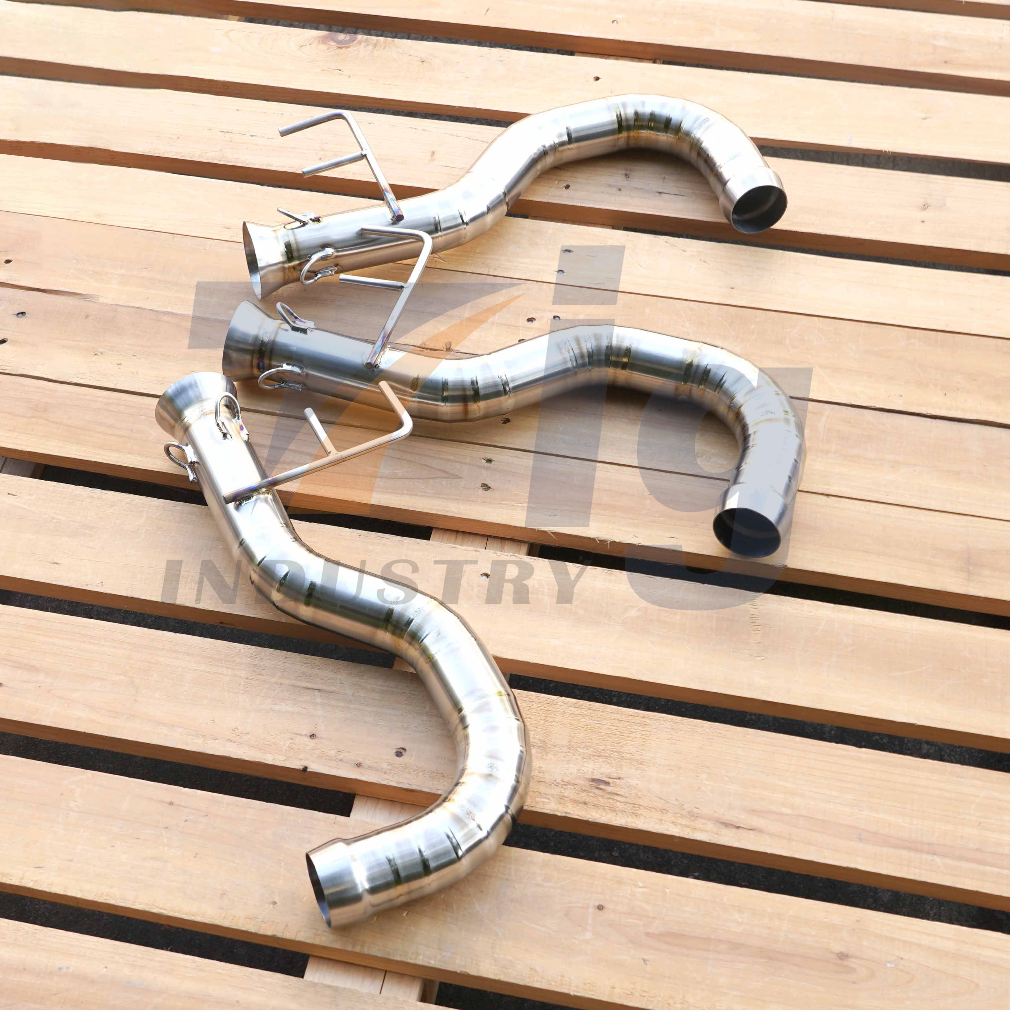 Titanium Can-Am Spyder F3 2007-2022 Stock Muffler Modified Exhaust Mid Link Pipe