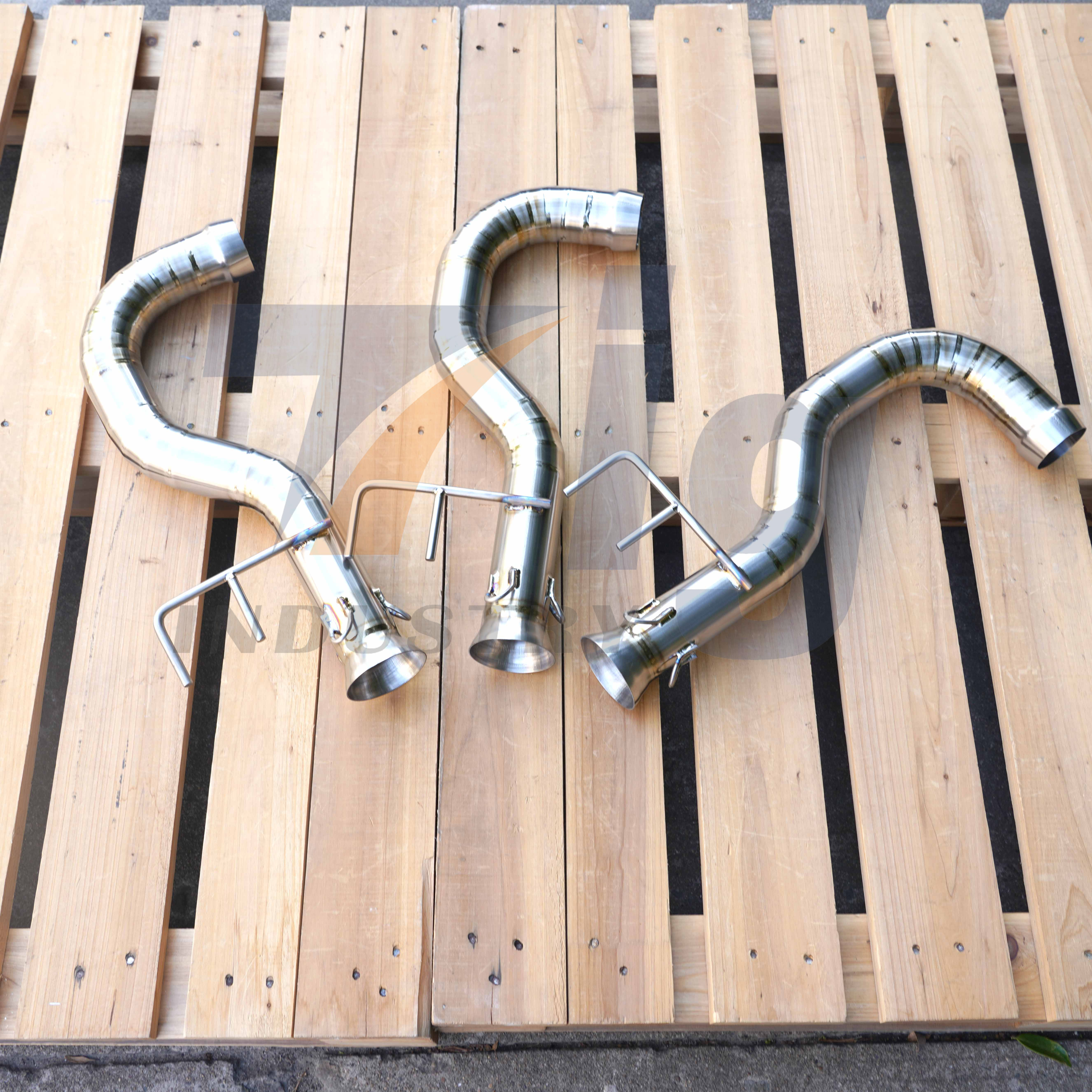 Titanium Can-Am Spyder F3 2007-2022 Stock Muffler Modified Exhaust Mid Link Pipe