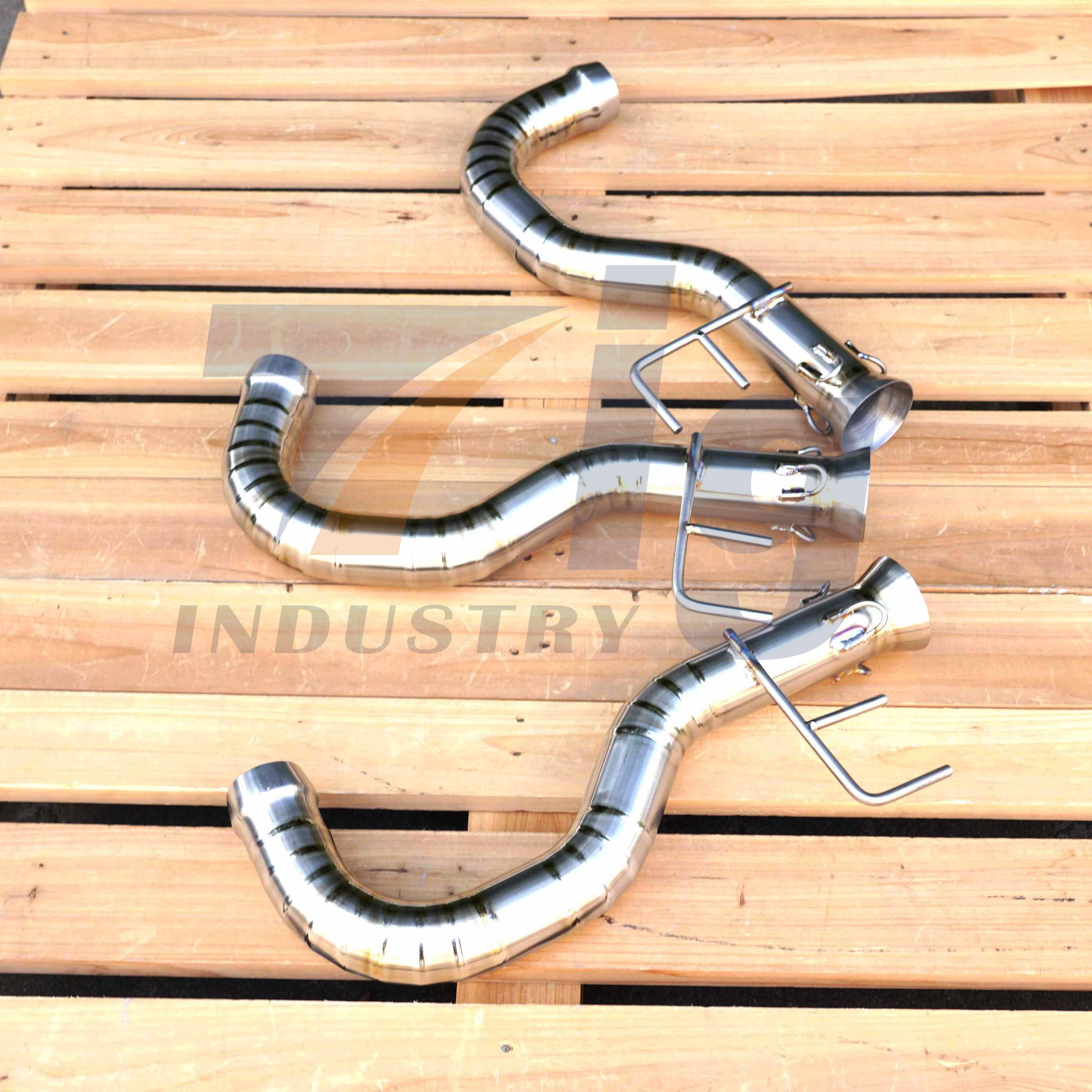 Titanium Can-Am Spyder F3 2007-2022 Stock Muffler Modified Exhaust Mid Link Pipe