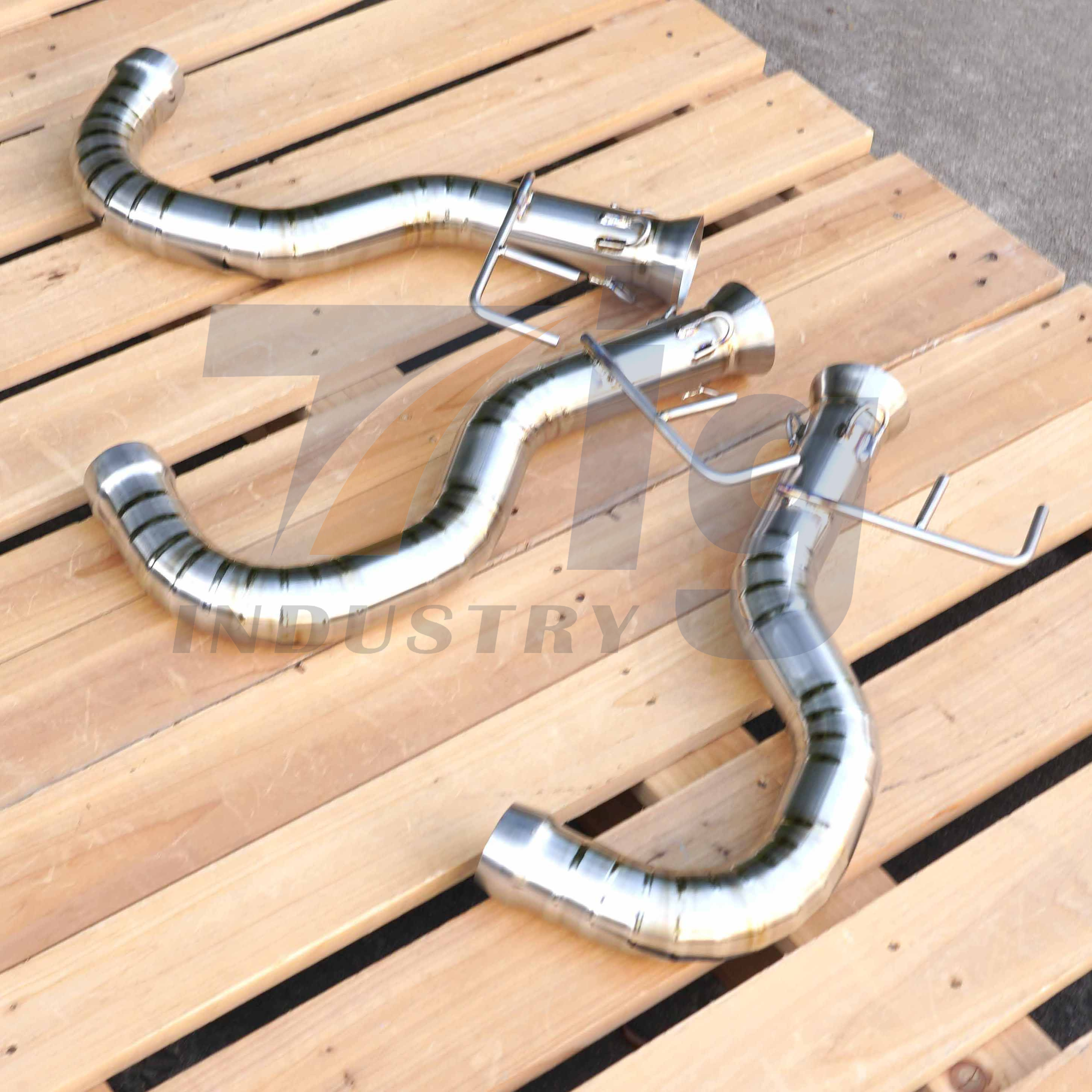 Titanium Can-Am Spyder F3 2007-2022 Stock Muffler Modified Exhaust Mid Link Pipe