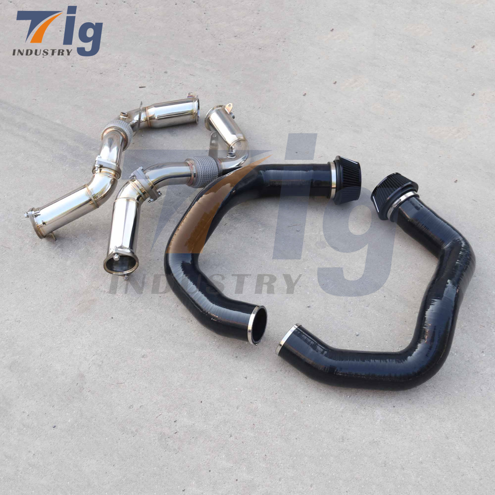 Silicone Front Mount Intake + Stainless Steel Downpipe G90 M5
