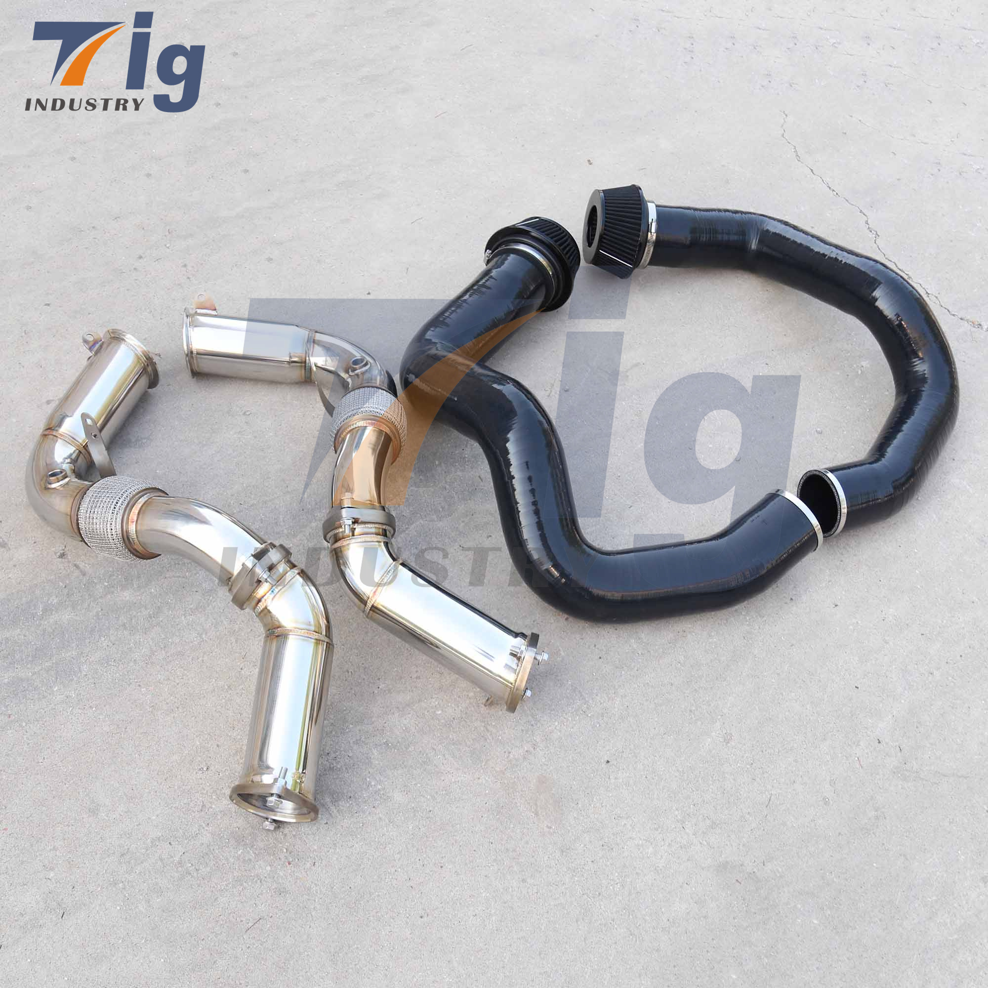 Silicone Front Mount Intake + Stainless Steel Downpipe G90 M5