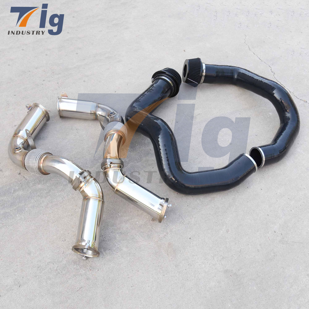 Silicone Front Mount Intake + Stainless Steel Downpipe G90 M5
