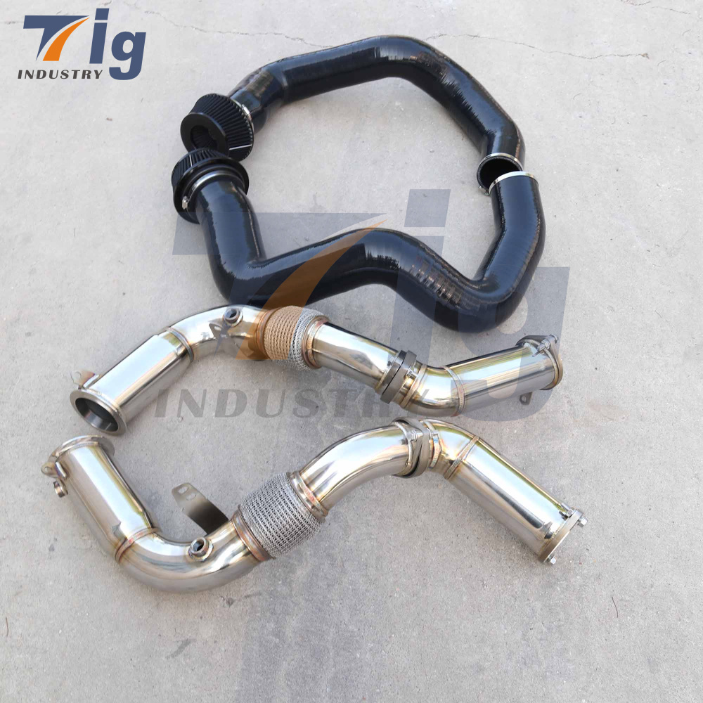 Silicone Front Mount Intake + Stainless Steel Downpipe G90 M5