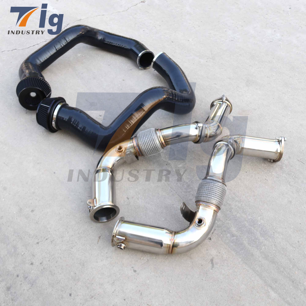 Silicone Front Mount Intake + Stainless Steel Downpipe G90 M5