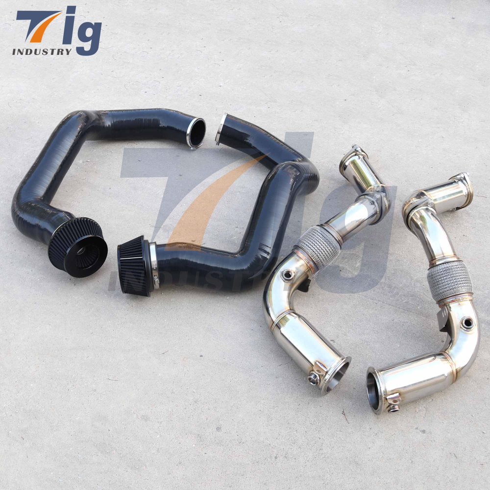 Silicone Front Mount Intake + Stainless Steel Downpipe G90 M5