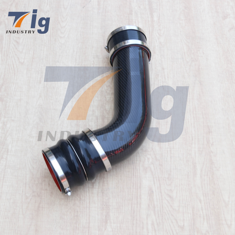 2017-2019 GM 6.6L DURAMAX DRY CARBON FIBER TURBO INLET UPGRADE KIT