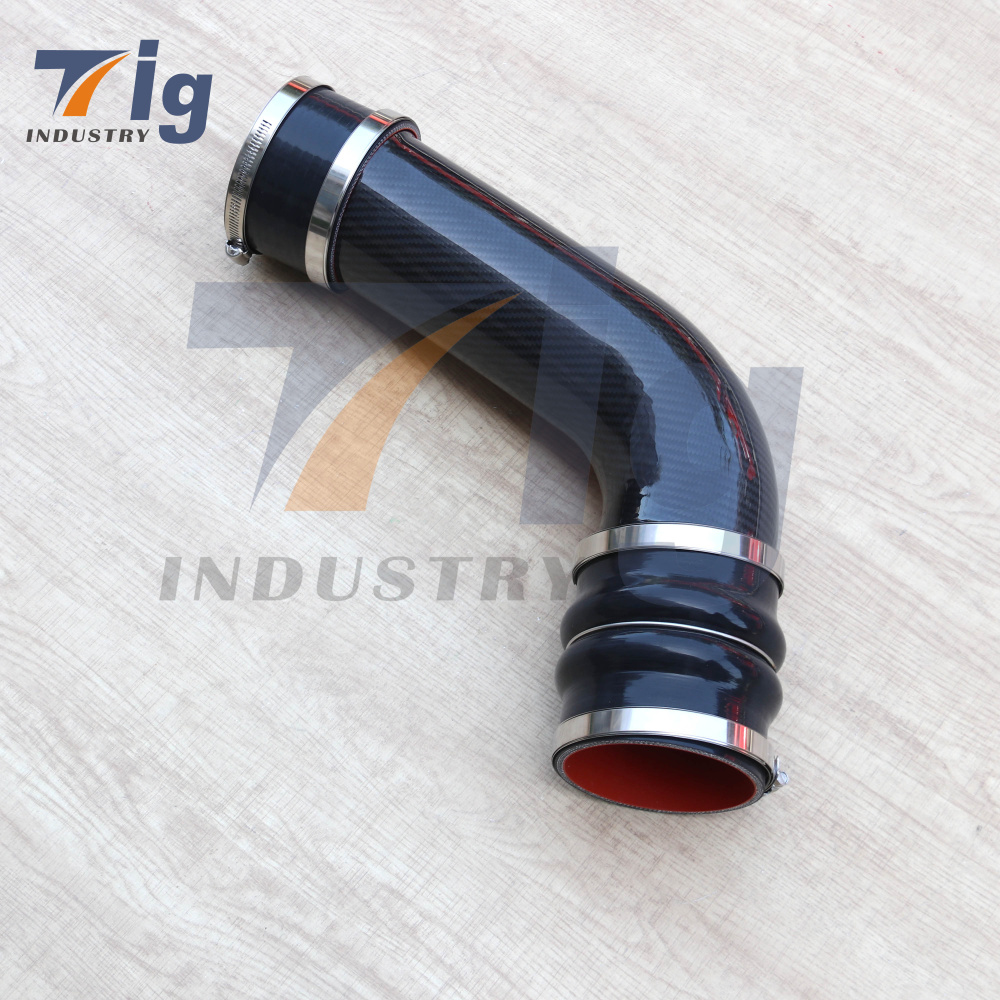 2017-2019 GM 6.6L DURAMAX DRY CARBON FIBER TURBO INLET UPGRADE KIT