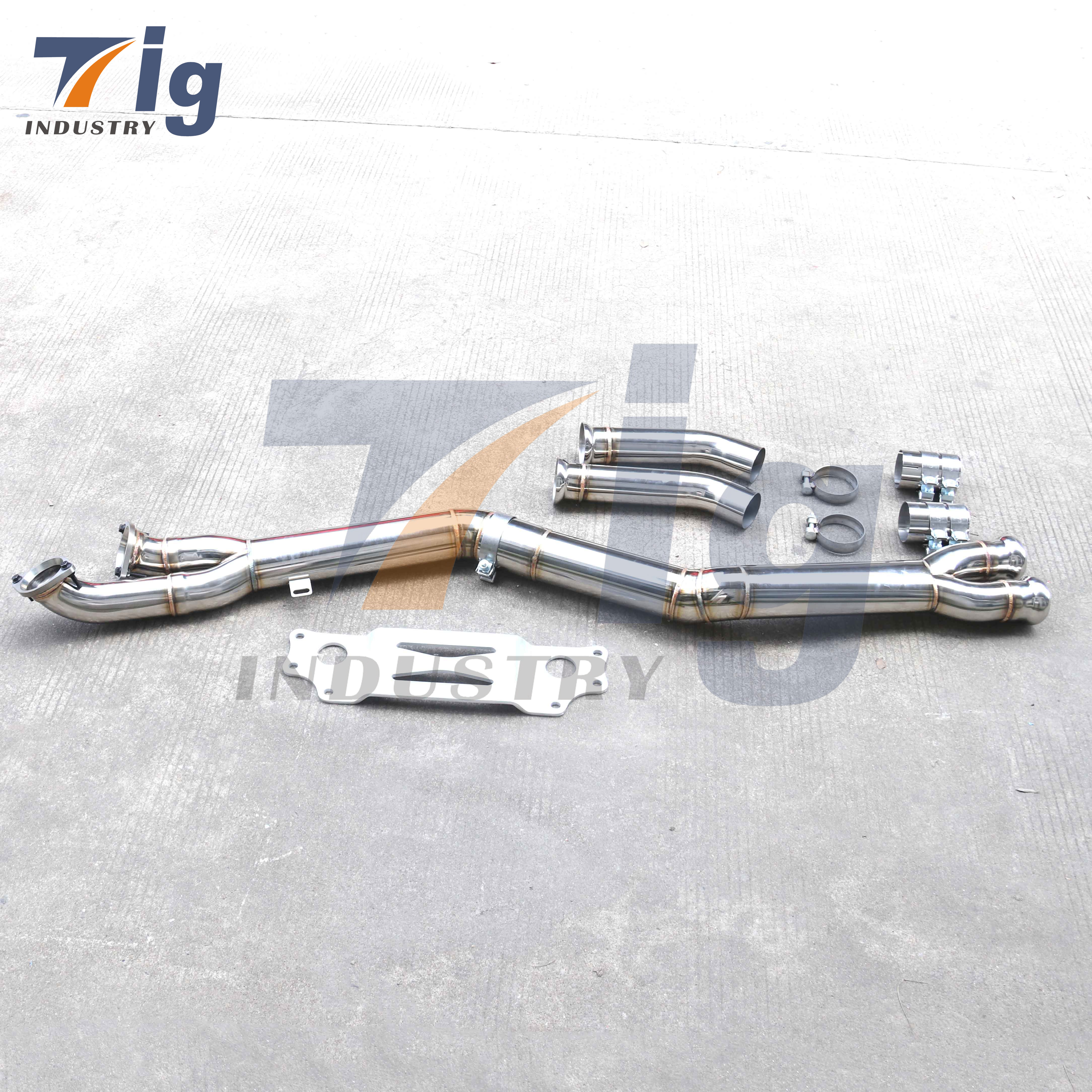 Single Midpipe For BMW G87 M2 Exhaust Downpipe
