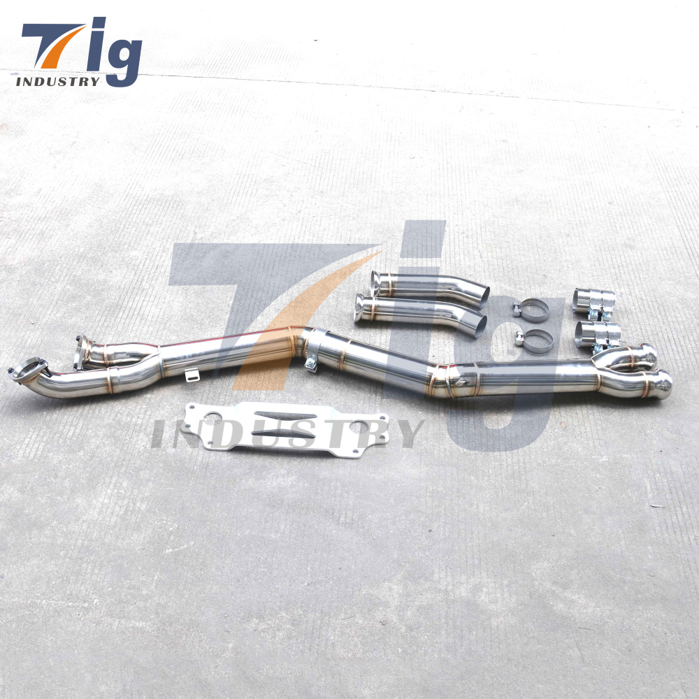 Single Midpipe For BMW G87 M2 Exhaust Downpipe
