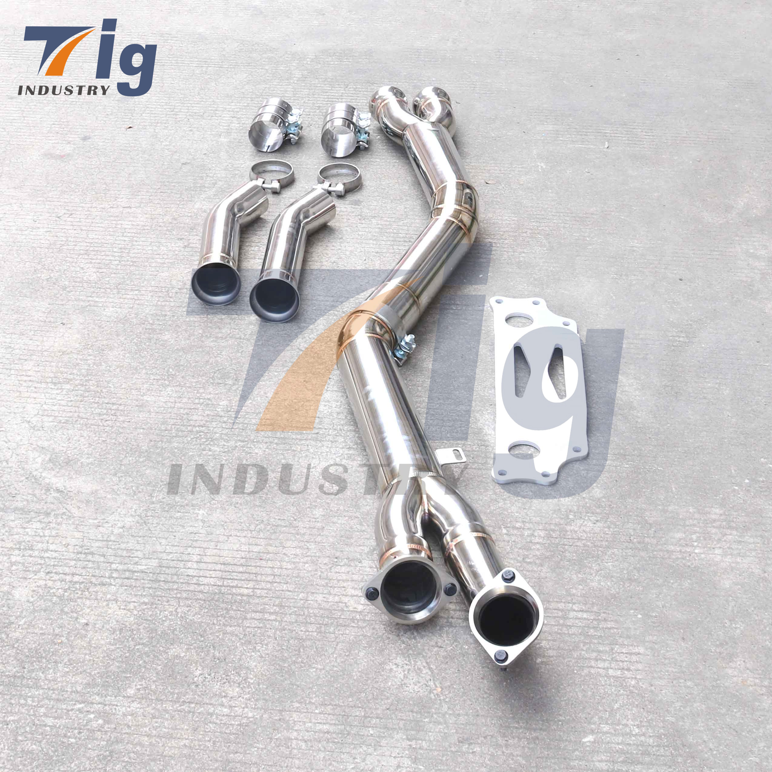 Single Midpipe For BMW G87 M2 Exhaust Downpipe
