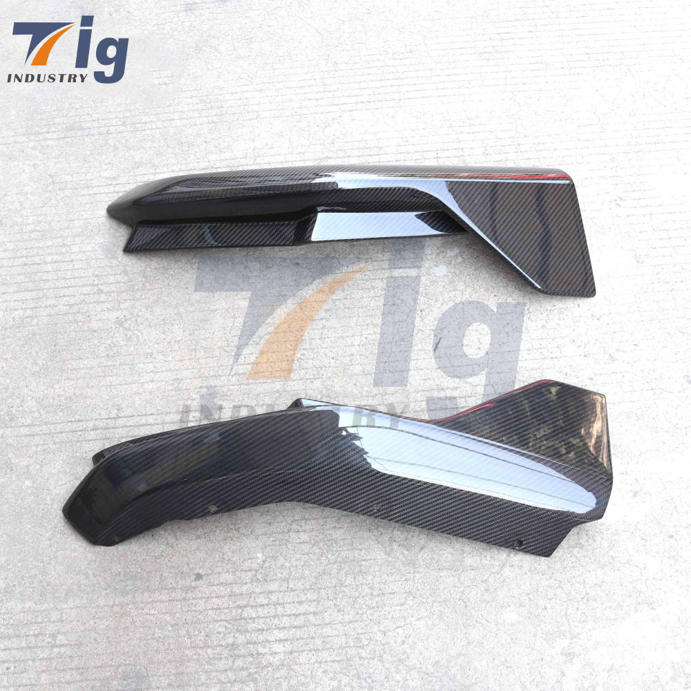 M Performance Winglet Style Carbon Fiber Rear Bumper Corner Splitter Extensions 2021-2024 BMW G80 M3 All Models