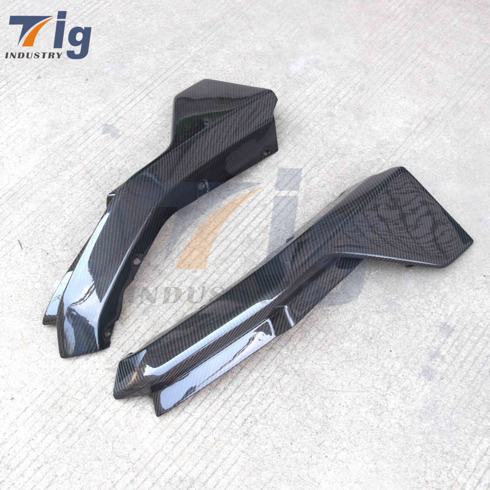 Replacement 2021+ BMW G82 G83 M4 Models Carbon Fiber Rear Bumper Lower Apron Lip Splitter Winglet Pair