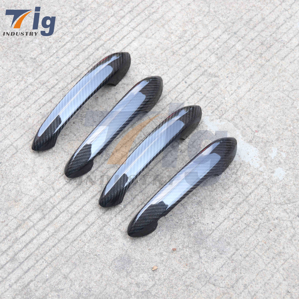 Dry Carbon Fiber Car Side Body Door Handle Cover Trim BMW G20 3 Series G14 G15 G16 2020+ G01 X3 G02 X4 G05 X5 G06 X6 G07 X7(Carbon Fiber 4 Door)