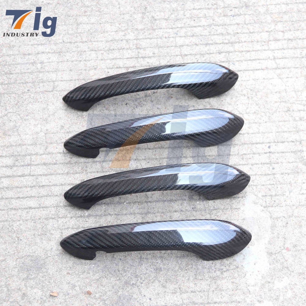 Dry Carbon Fiber Car Side Body Door Handle Cover Trim BMW G20 3 Series G14 G15 G16 2020+ G01 X3 G02 X4 G05 X5 G06 X6 G07 X7(Carbon Fiber 4 Door)
