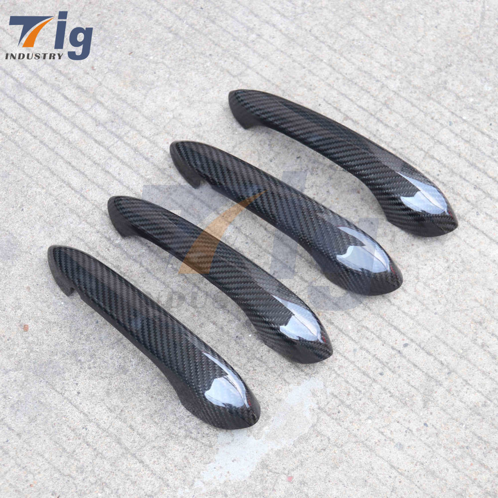Dry Carbon Fiber Car Side Body Door Handle Cover Trim BMW G20 3 Series G14 G15 G16 2020+ G01 X3 G02 X4 G05 X5 G06 X6 G07 X7(Carbon Fiber 4 Door)