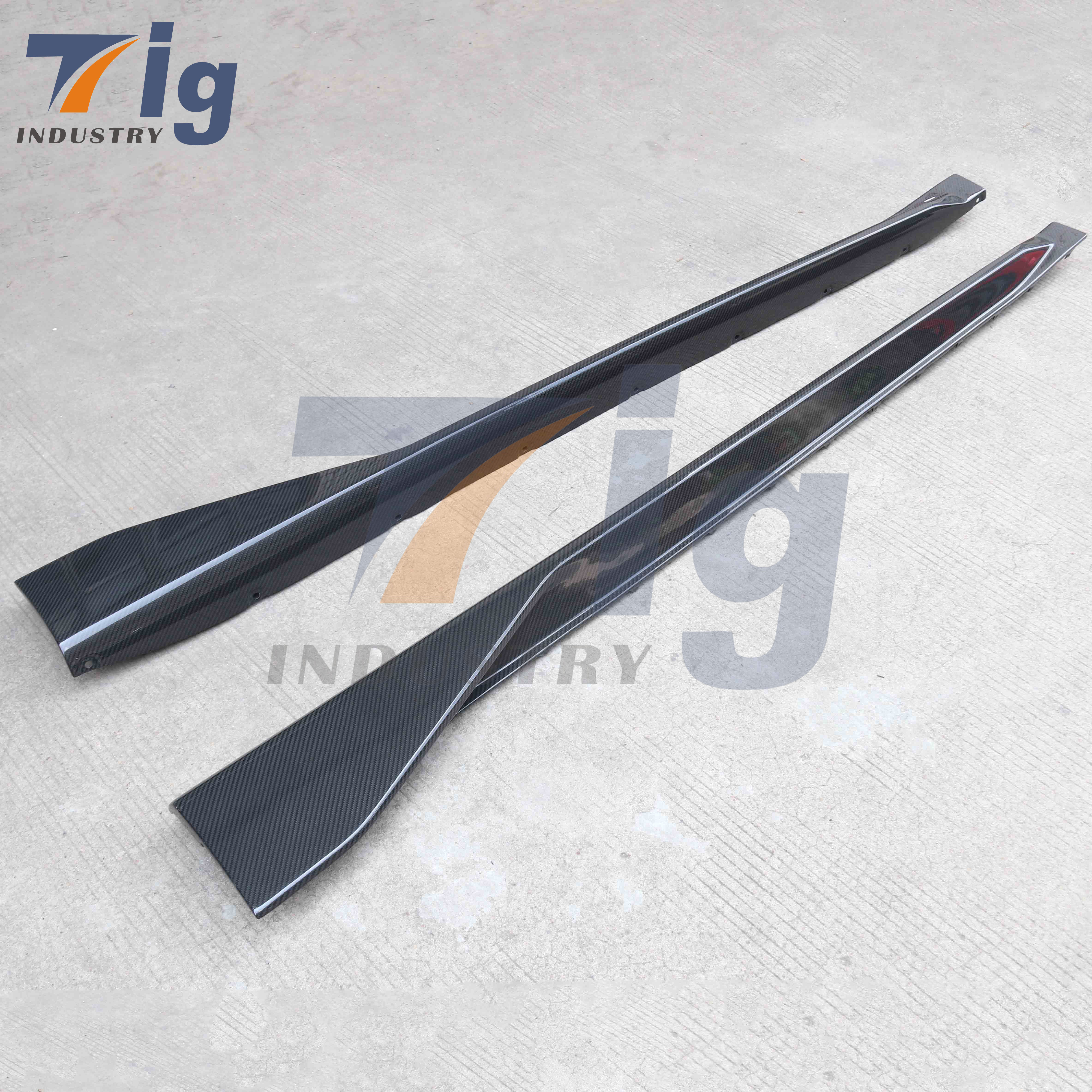 BMW G82 G83 M4 Performance Style Carbon Fiber Side Skirt Extension 2021-2025