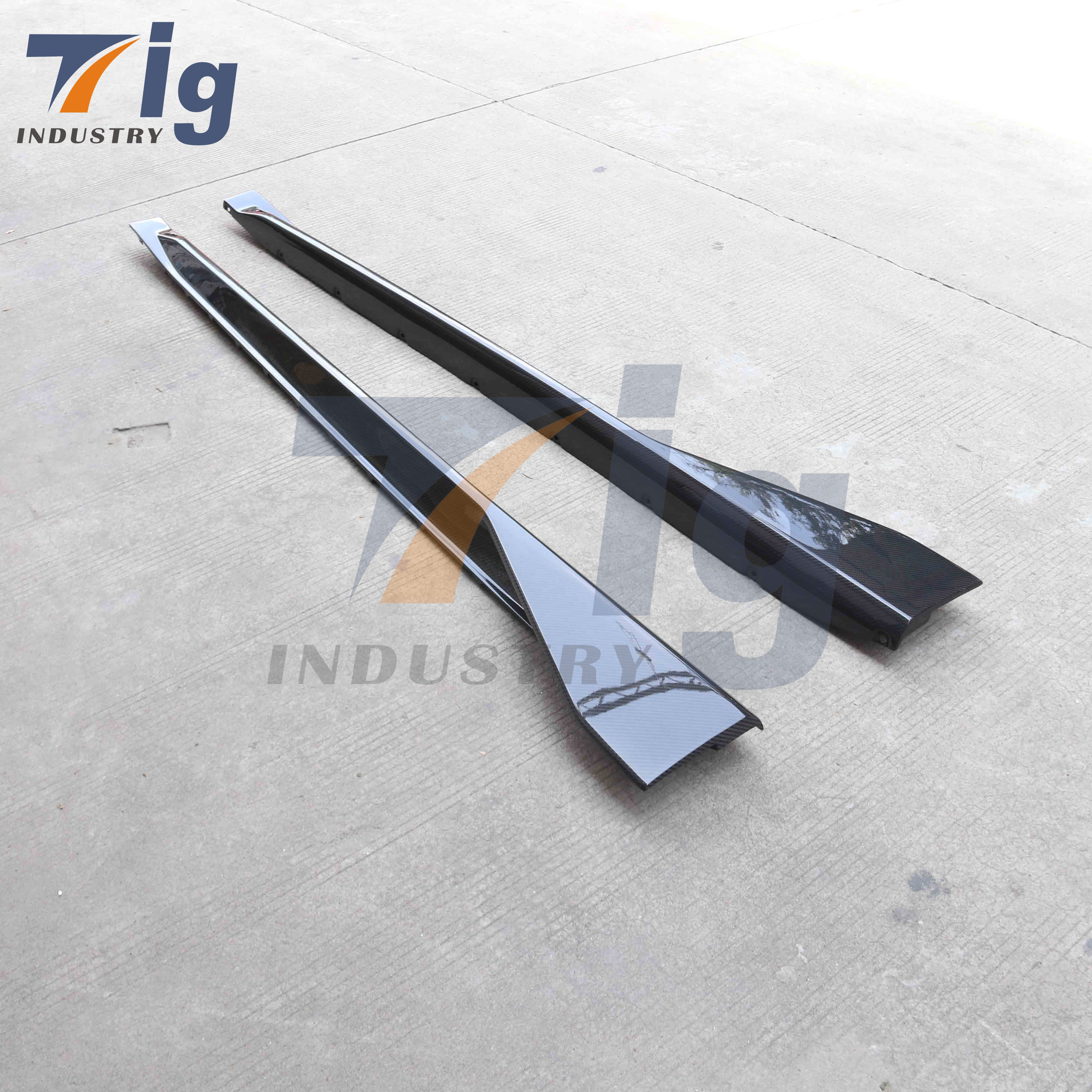 BMW G82 G83 M4 Performance Style Carbon Fiber Side Skirt Extension 2021-2025