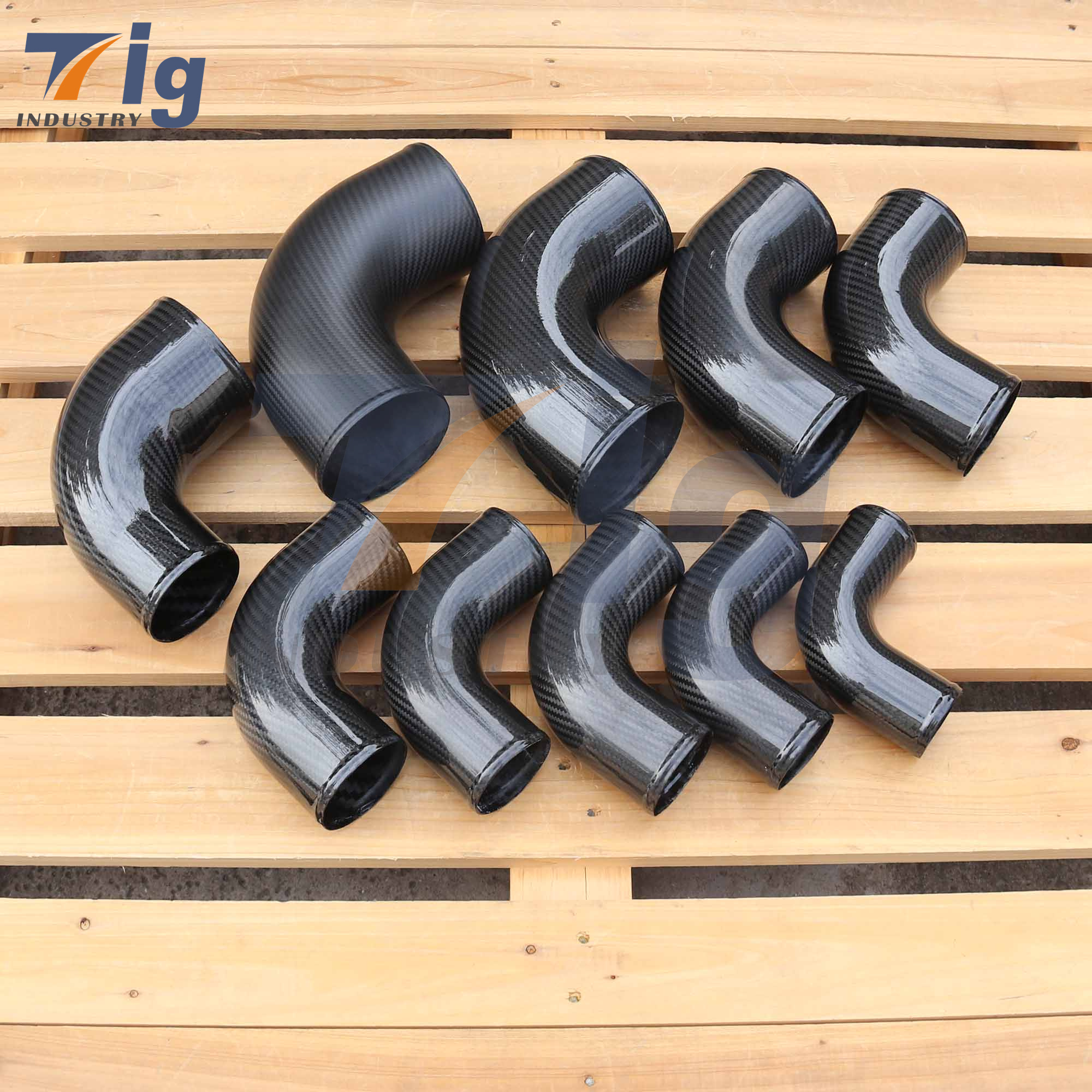 custom carbon fiber intake pipe 40mm 50mm 60mm 70mm 80mm carbon fiber tube 3k carbon fibre tubing