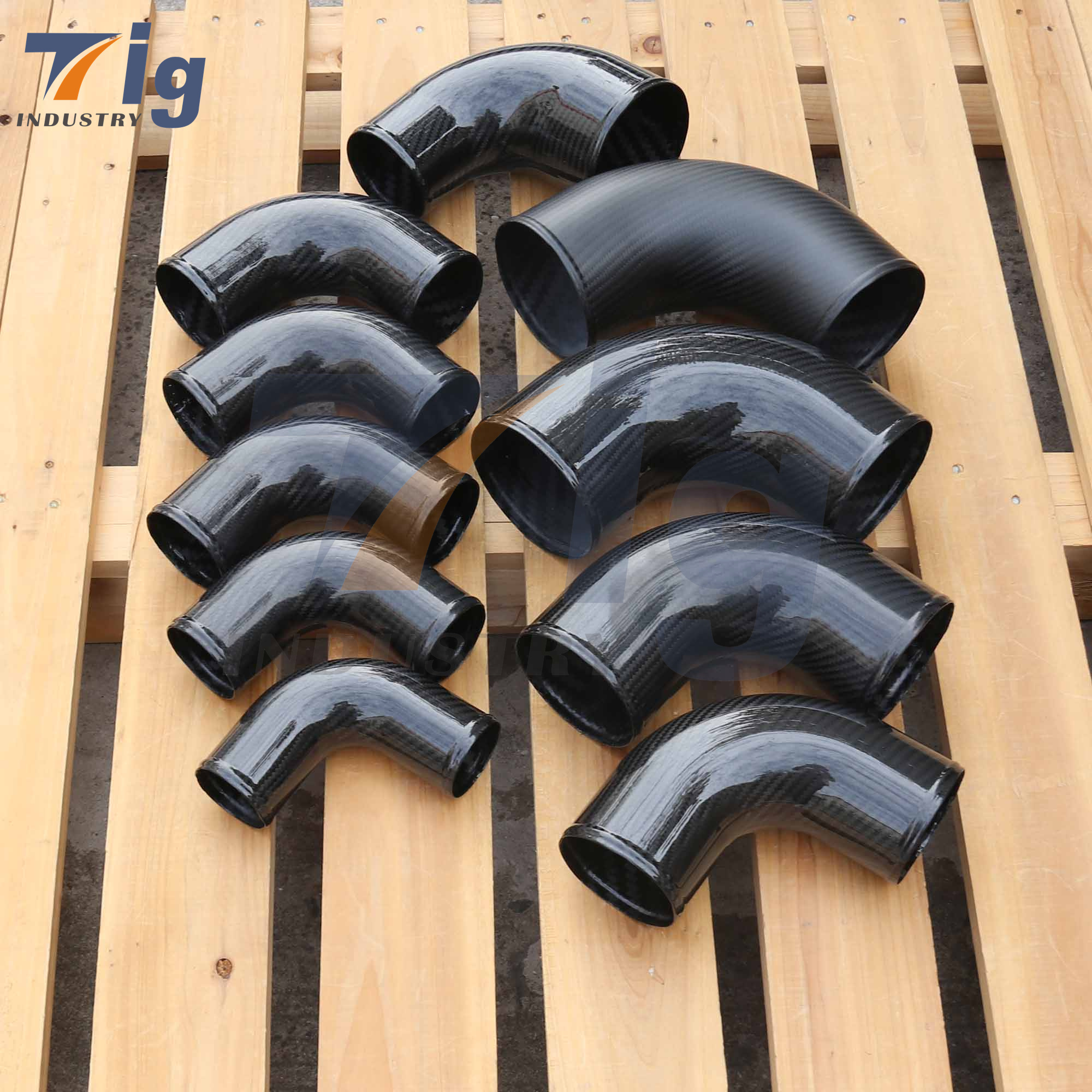 custom carbon fiber intake pipe 40mm 50mm 60mm 70mm 80mm carbon fiber tube 3k carbon fibre tubing