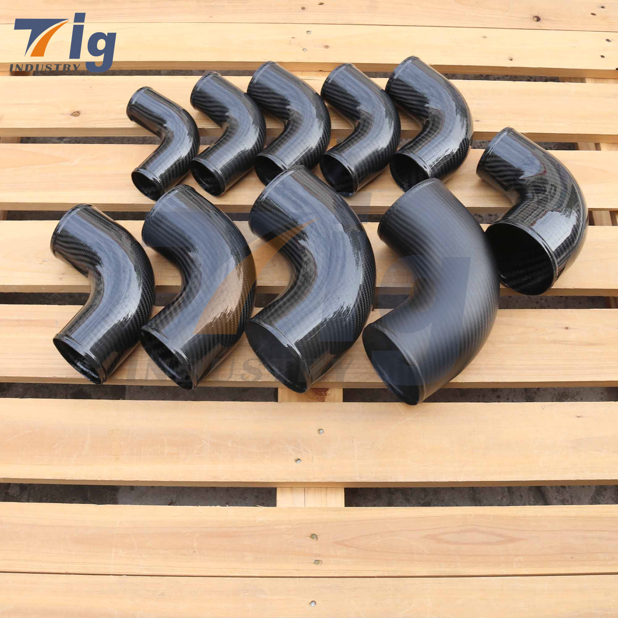 custom carbon fiber intake pipe 40mm 50mm 60mm 70mm 80mm carbon fiber tube 3k carbon fibre tubing