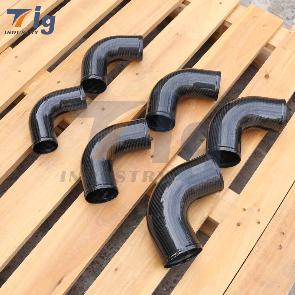 Customization High Strength 100% Carbon Fiber Tube Glossy Surface carbon fiber turbo intercooler pipe