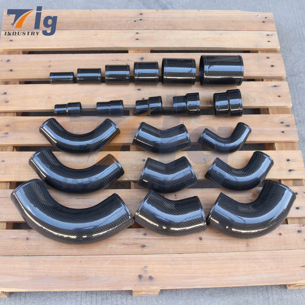 Customized Light Weight Big/Small size Carbon Fiber Tubing forged patten roll wrapped glossy carbon fiber tube pipe