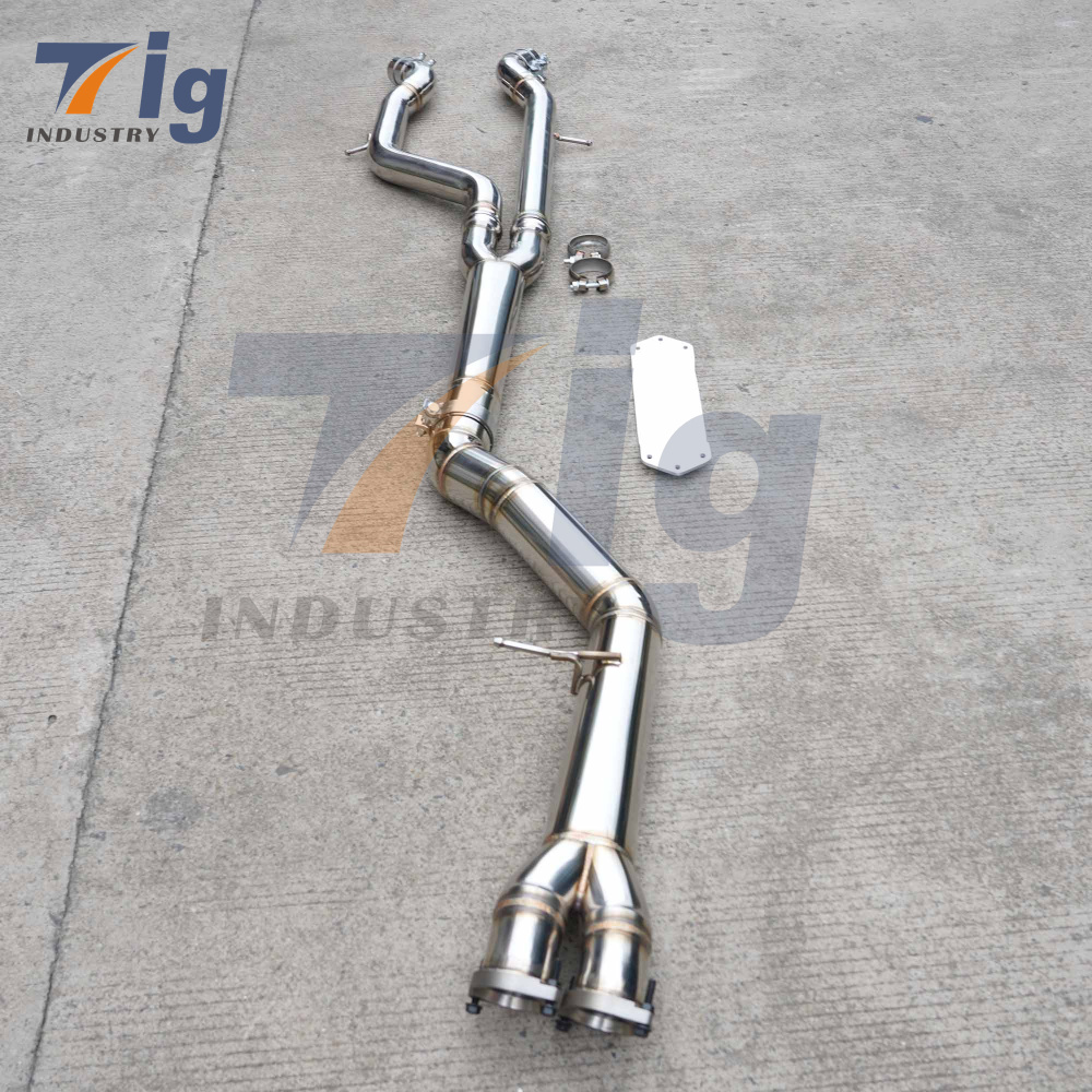 SS304 BMW S55 F80 F82 M3 M4 High Flow Single Midpipe Exhaust