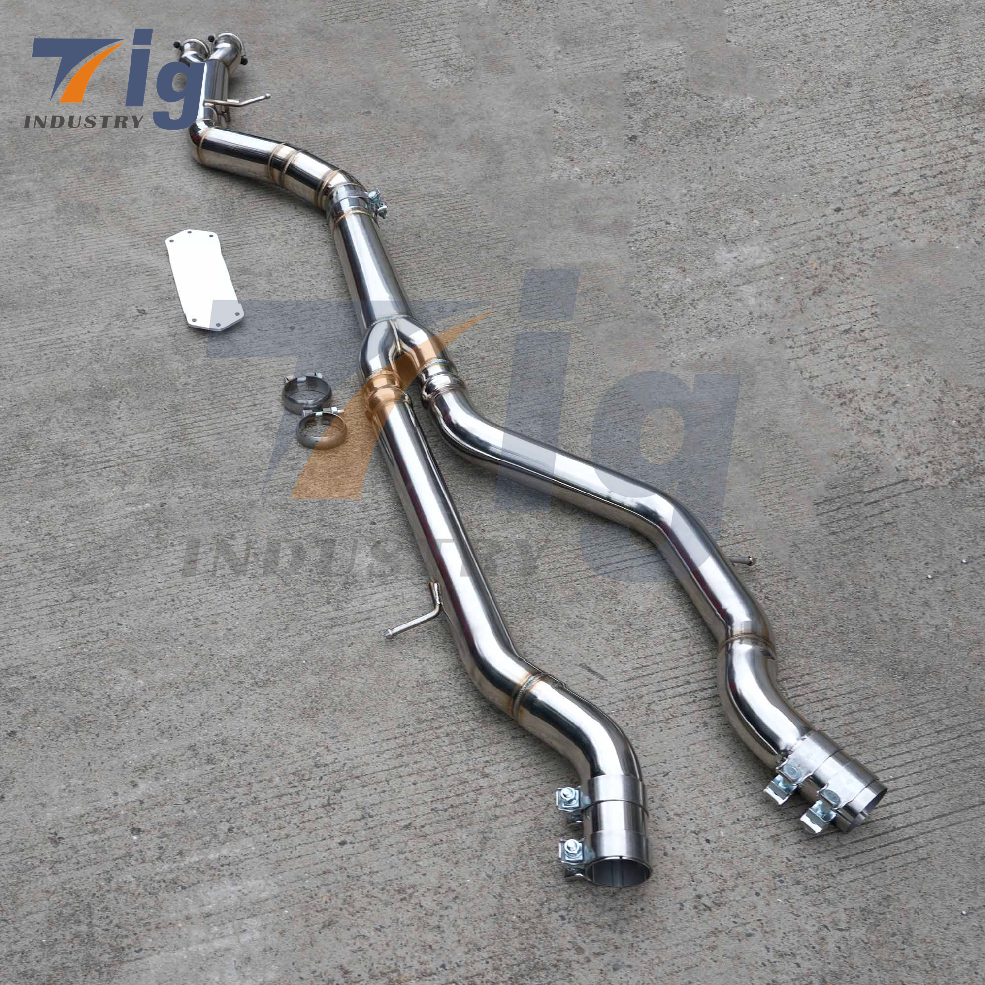 SS304 BMW S55 F80 F82 M3 M4 High Flow Single Midpipe Exhaust