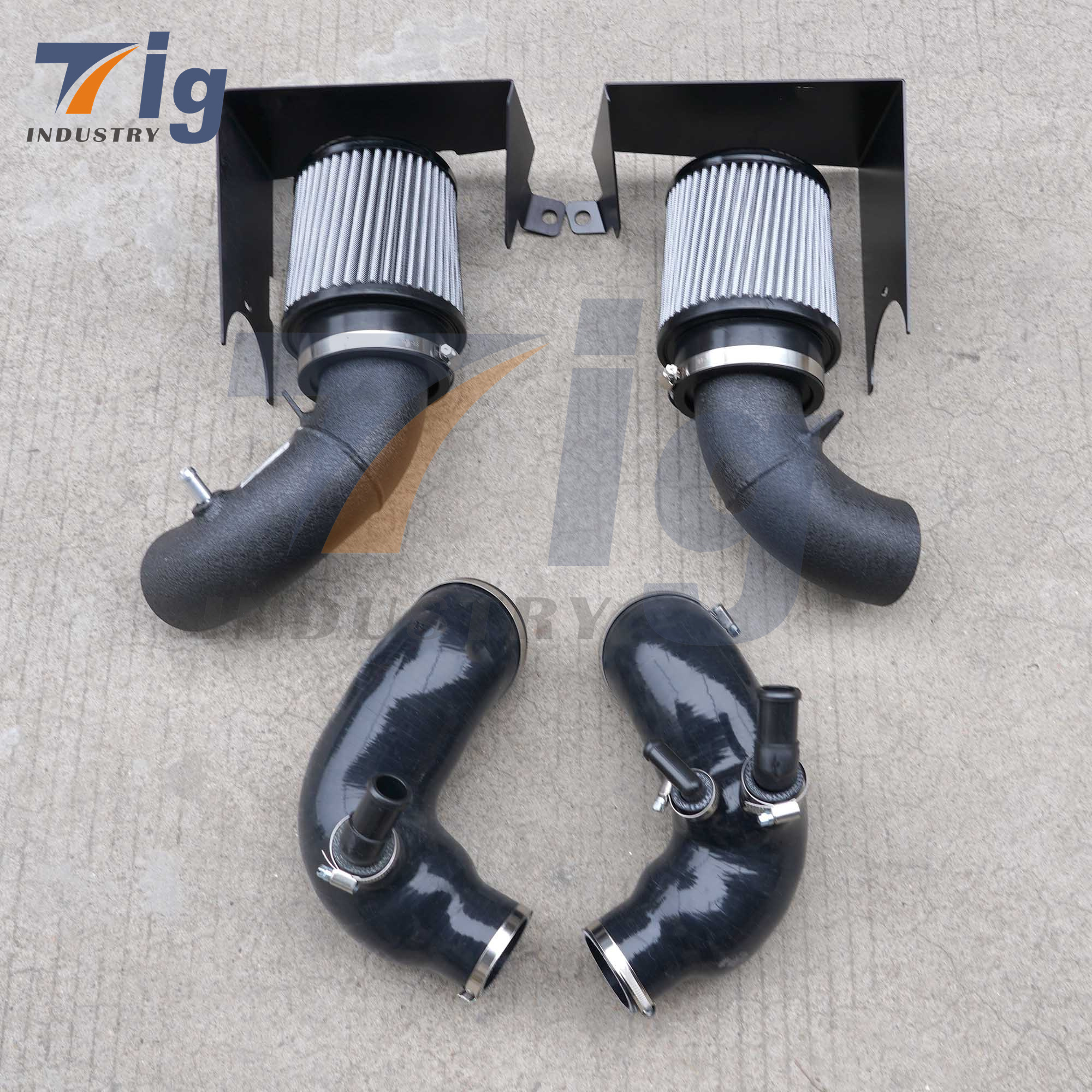 Kia Stinger Genesis G70 3.3L V6 Dual Intake Silicone Turbo Inlets