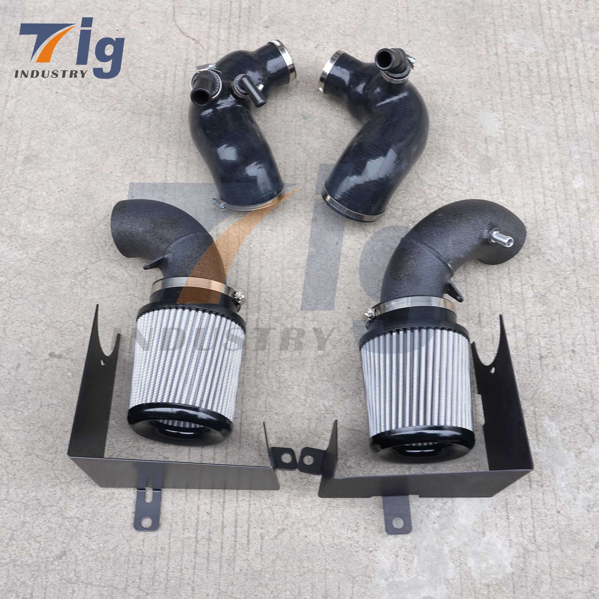 Kia Stinger Genesis G70 3.3L V6 Dual Intake Silicone Turbo Inlets