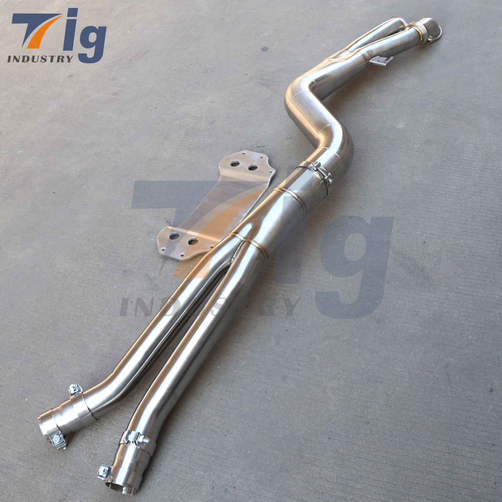Custom Mid Pipe 4.5" SS304 BMW G80 M3 G82 M4 Midpipe Exhaust Pipe
