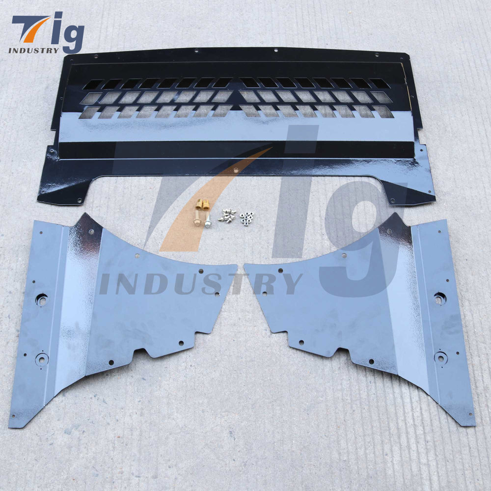 BMW M2C F87 Aluminum Alloy Oil Cooler Skid Plate and Lower Engine Guard Plate