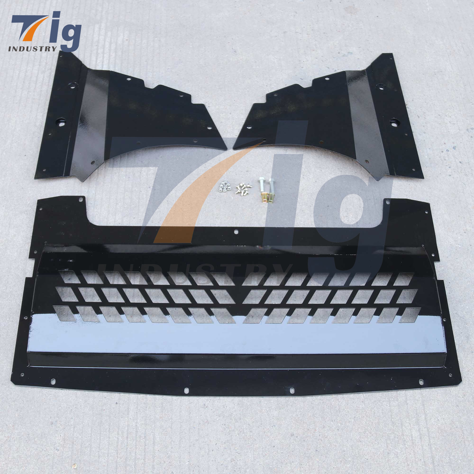 BMW M2C F87 Aluminum Alloy Oil Cooler Skid Plate and Lower Engine Guard Plate