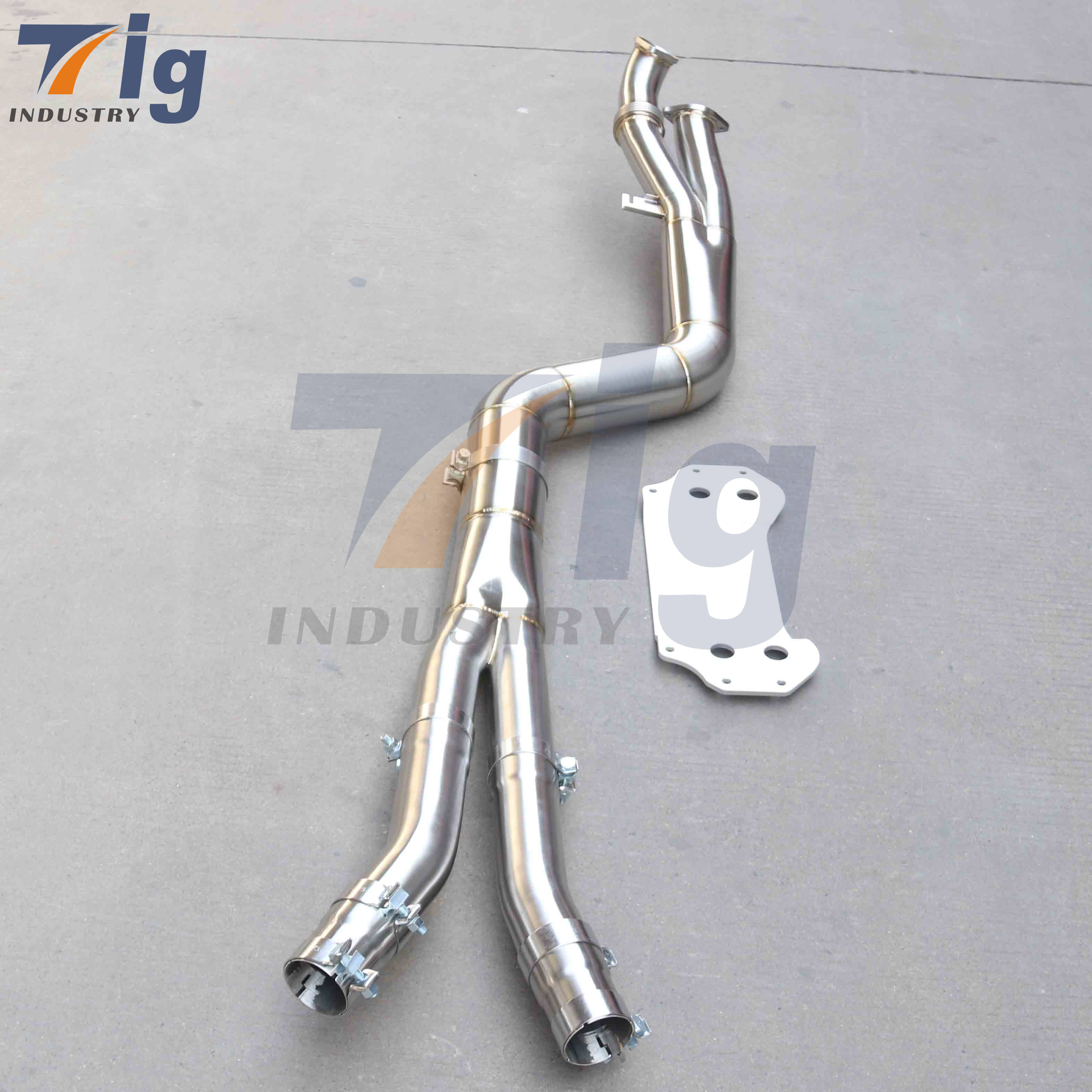 4.5" Single Midpipe For BMW G80 G81 G82 G83 M3 M4 S58 Exhaust Downpipe