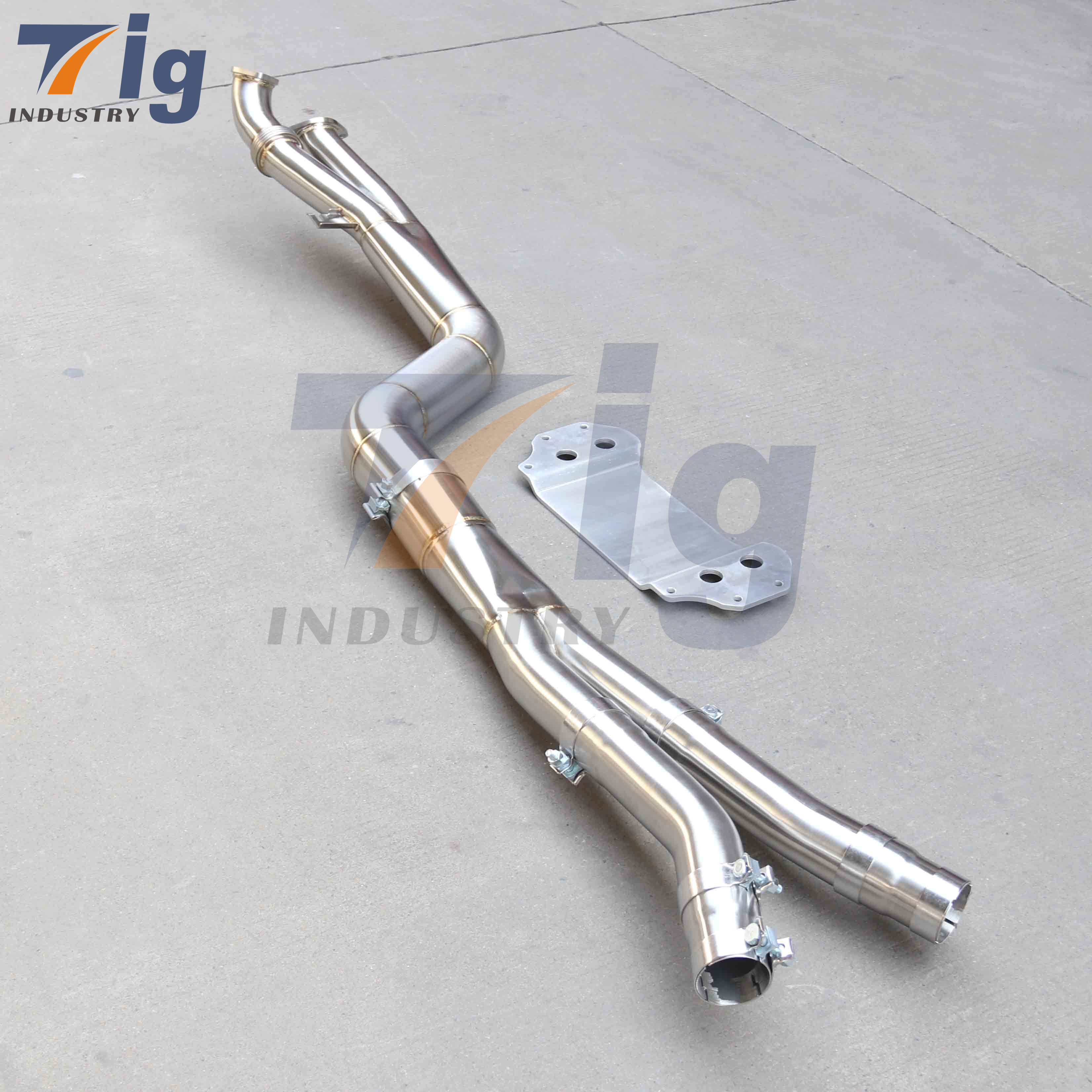 4.5" Single Midpipe For BMW G80 G81 G82 G83 M3 M4 S58 Exhaust Downpipe