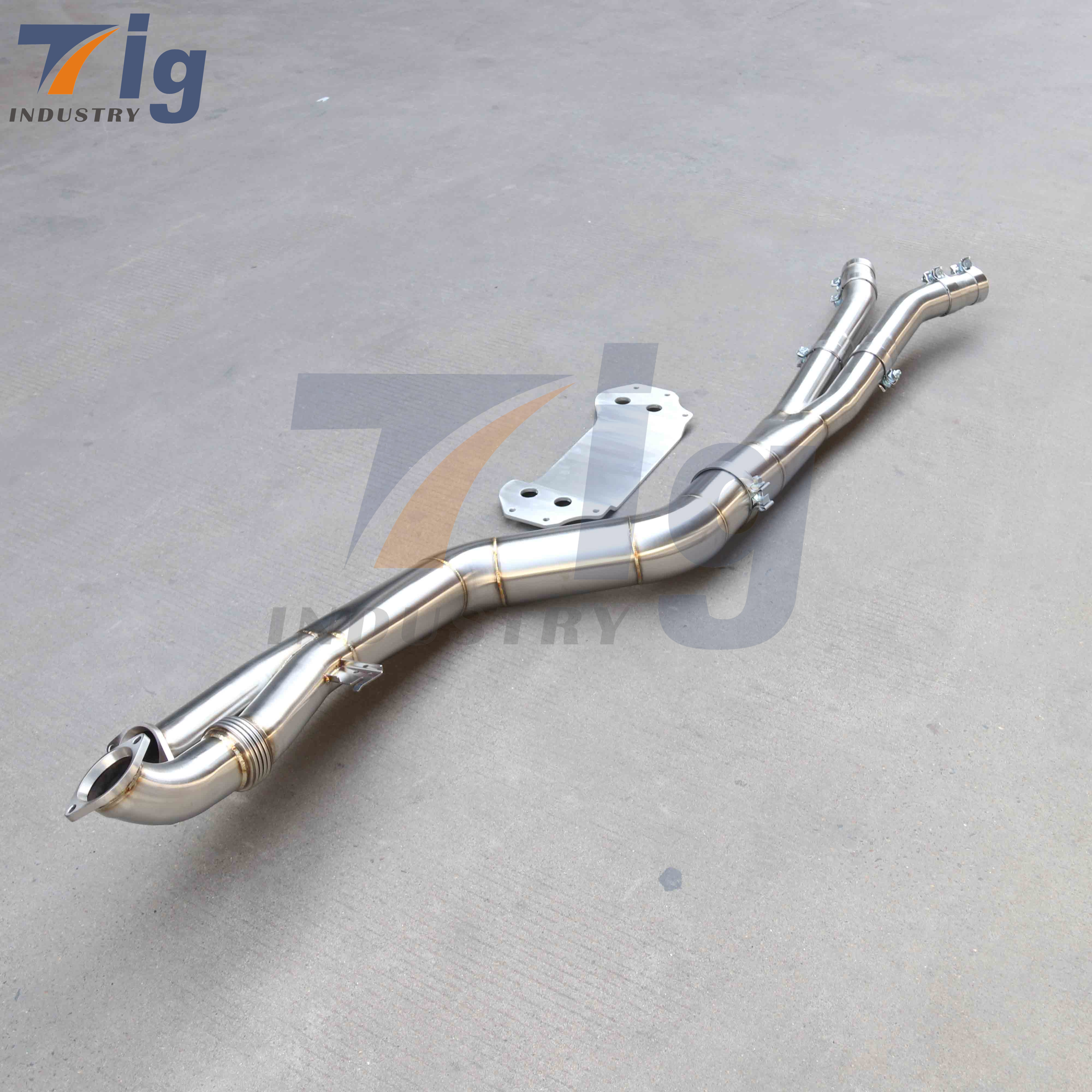 4.5" Single Midpipe For BMW G80 G81 G82 G83 M3 M4 S58 Exhaust Downpipe