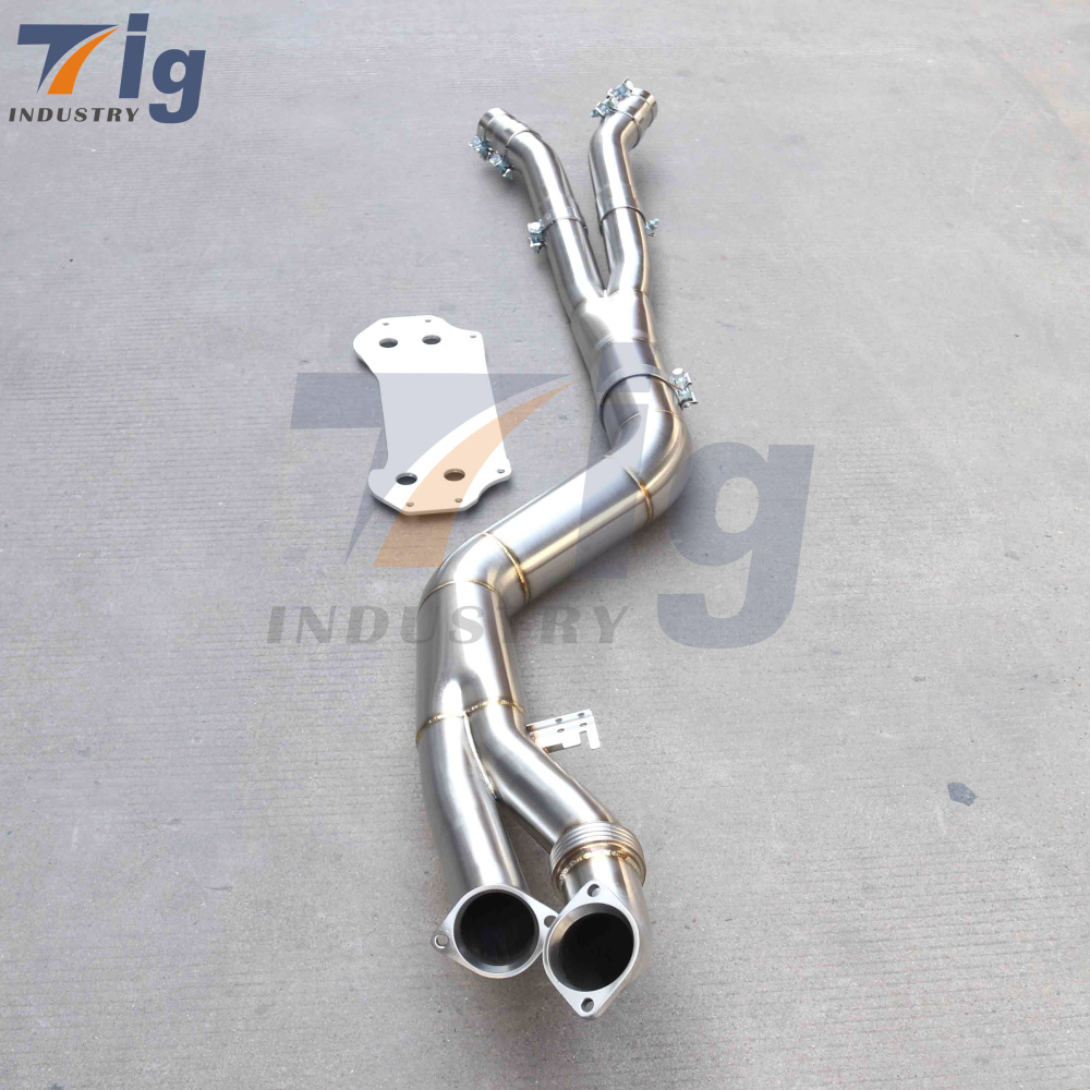 4.5" Single Midpipe For BMW G80 G81 G82 G83 M3 M4 S58 Exhaust Downpipe