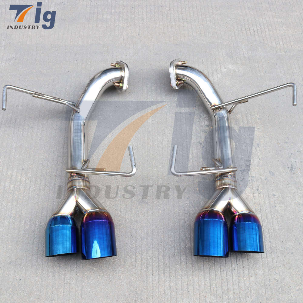 SUBARU WRX STI MUFFLER DELETE AXLE BACK Burnt EXHAUST TIPS 15-21