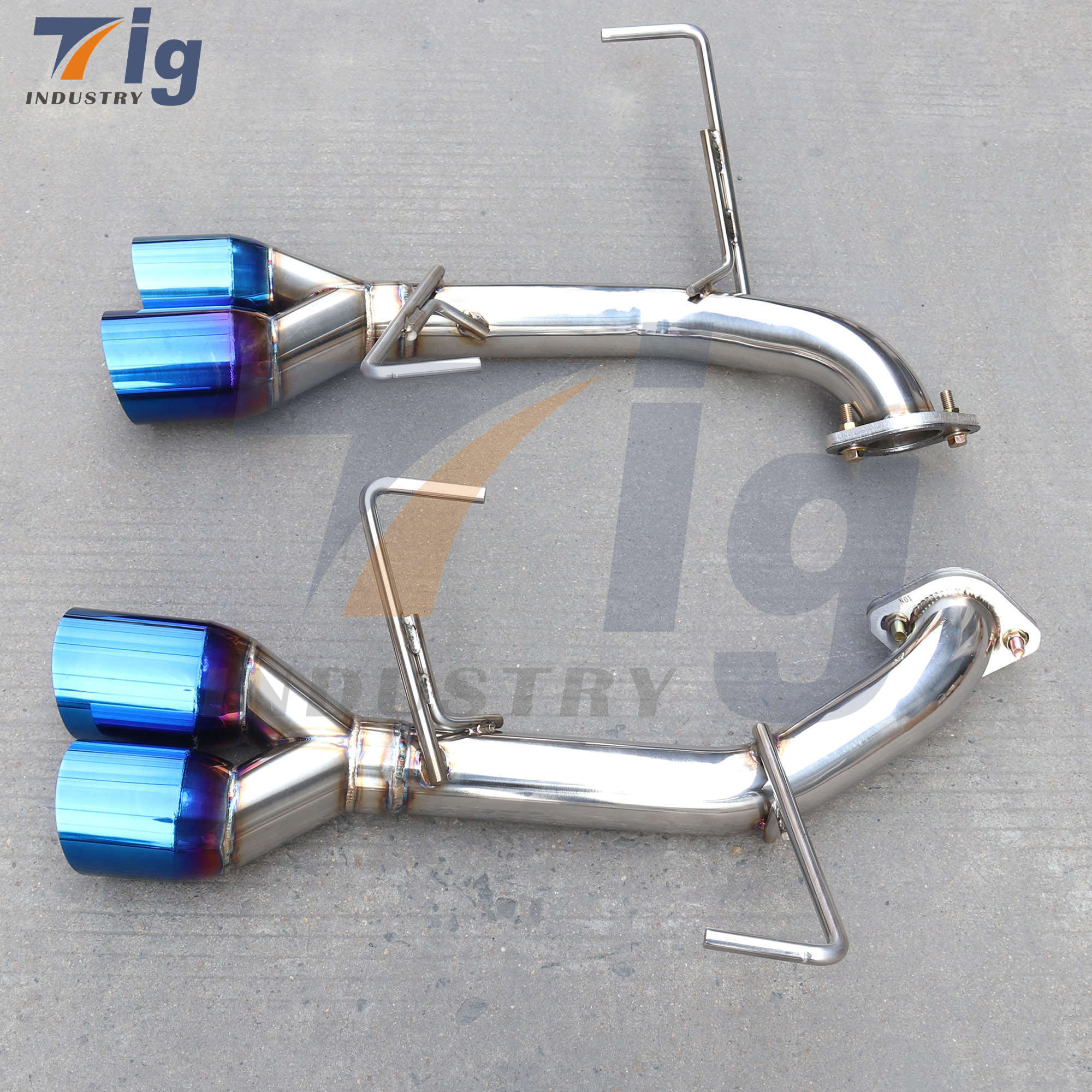 SUBARU WRX STI MUFFLER DELETE AXLE BACK Burnt EXHAUST TIPS 15-21
