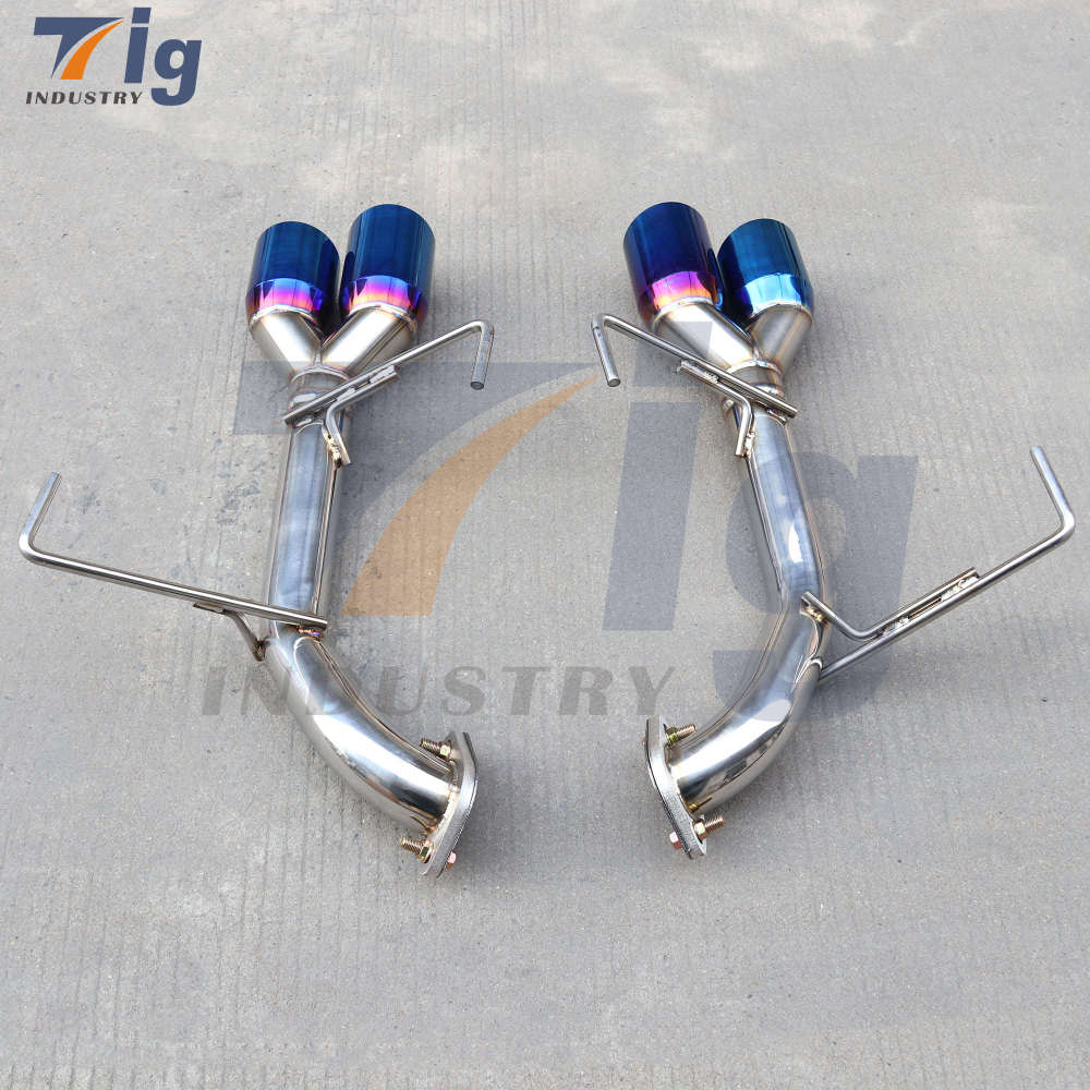 SUBARU WRX STI MUFFLER DELETE AXLE BACK Burnt EXHAUST TIPS 15-21