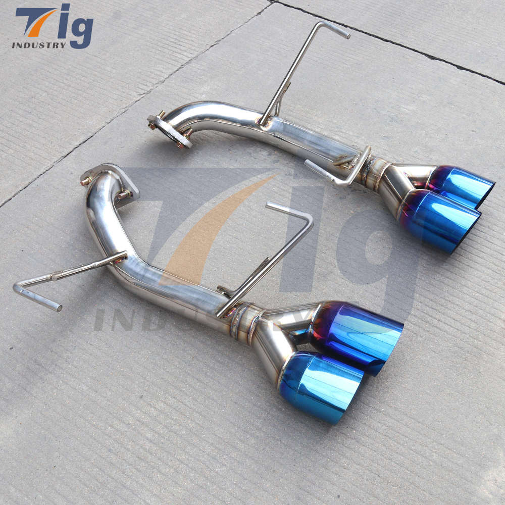 SUBARU WRX STI MUFFLER DELETE AXLE BACK Burnt EXHAUST TIPS 15-21