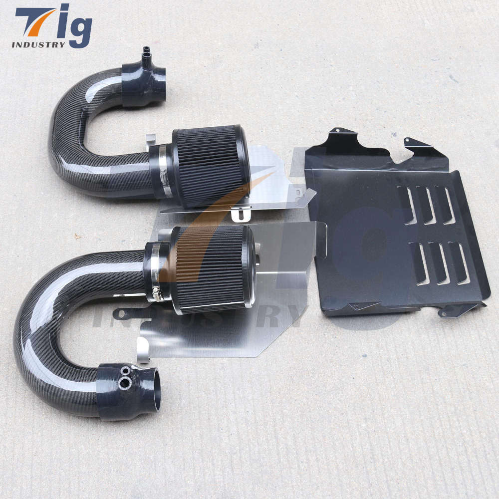 Mercedes Benz C63 C63S GLC63 GLC63S 3″ AMG Dry Carbon Fiber Intake Kit with Heat Shield