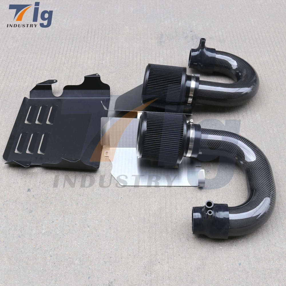 Mercedes Benz C63 C63S GLC63 GLC63S 3″ AMG Dry Carbon Fiber Intake Kit with Heat Shield