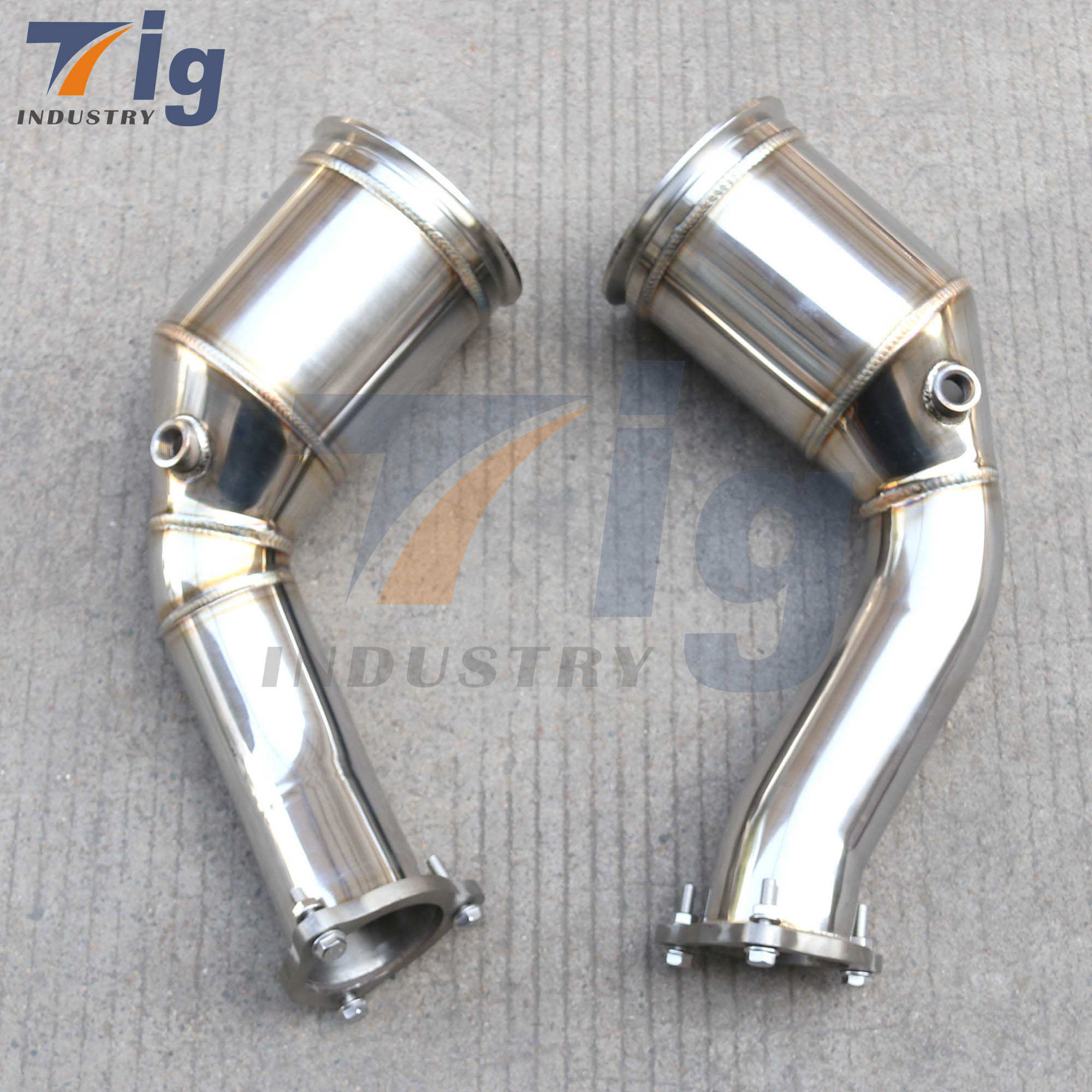 SS304 High Flow Turbo Downpipe For Audi RS4 RS5 B9 2.9T 2018-2023